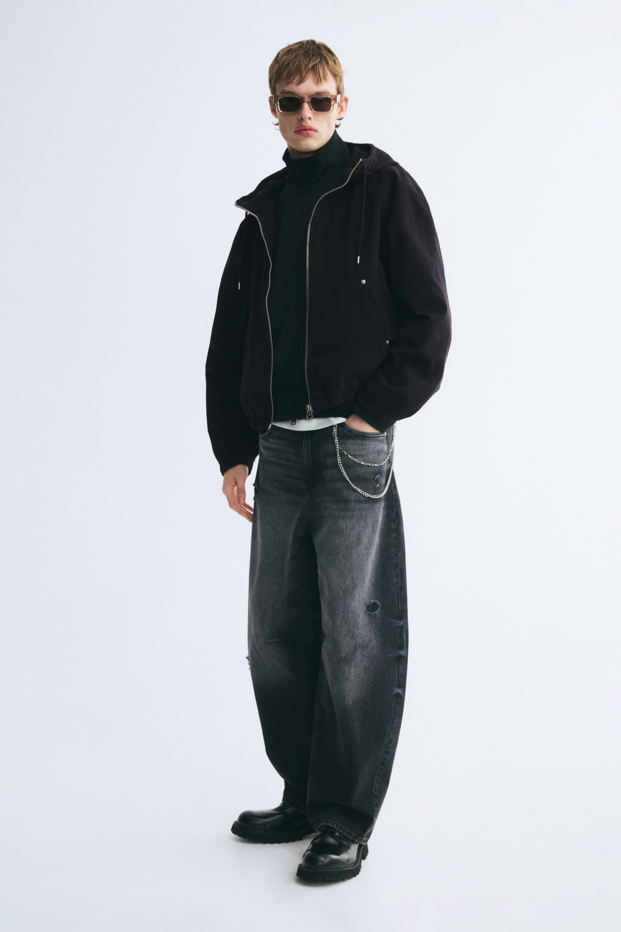 Hooded Cotton Workwear Jacket