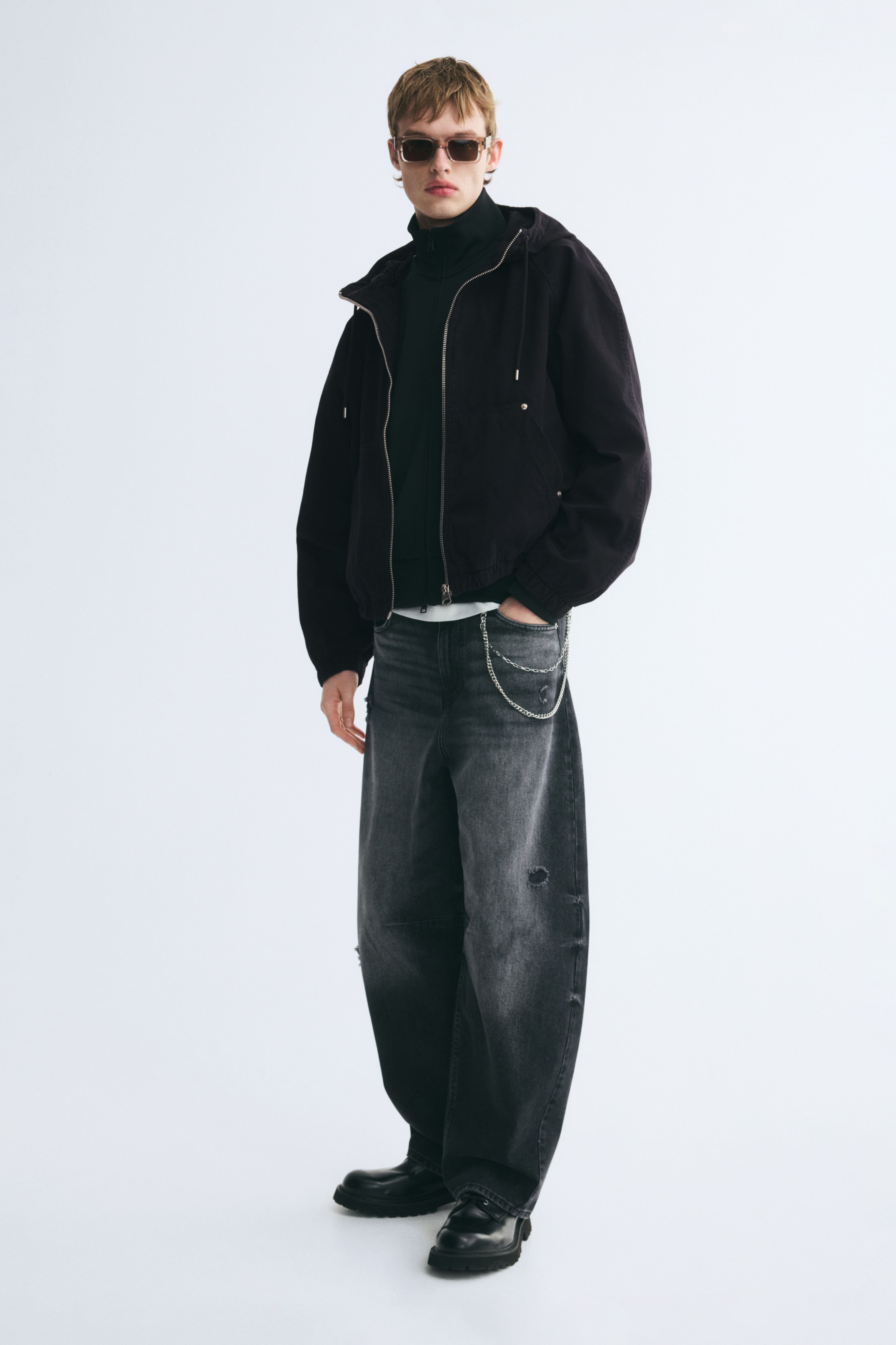 Hooded Cotton Workwear Jacket