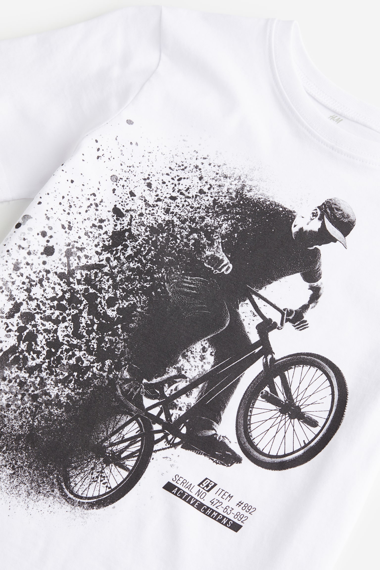 Printed cotton T-shirt - White/Mountain Biking/Black/Los Angeles/Black/Patterned - 2