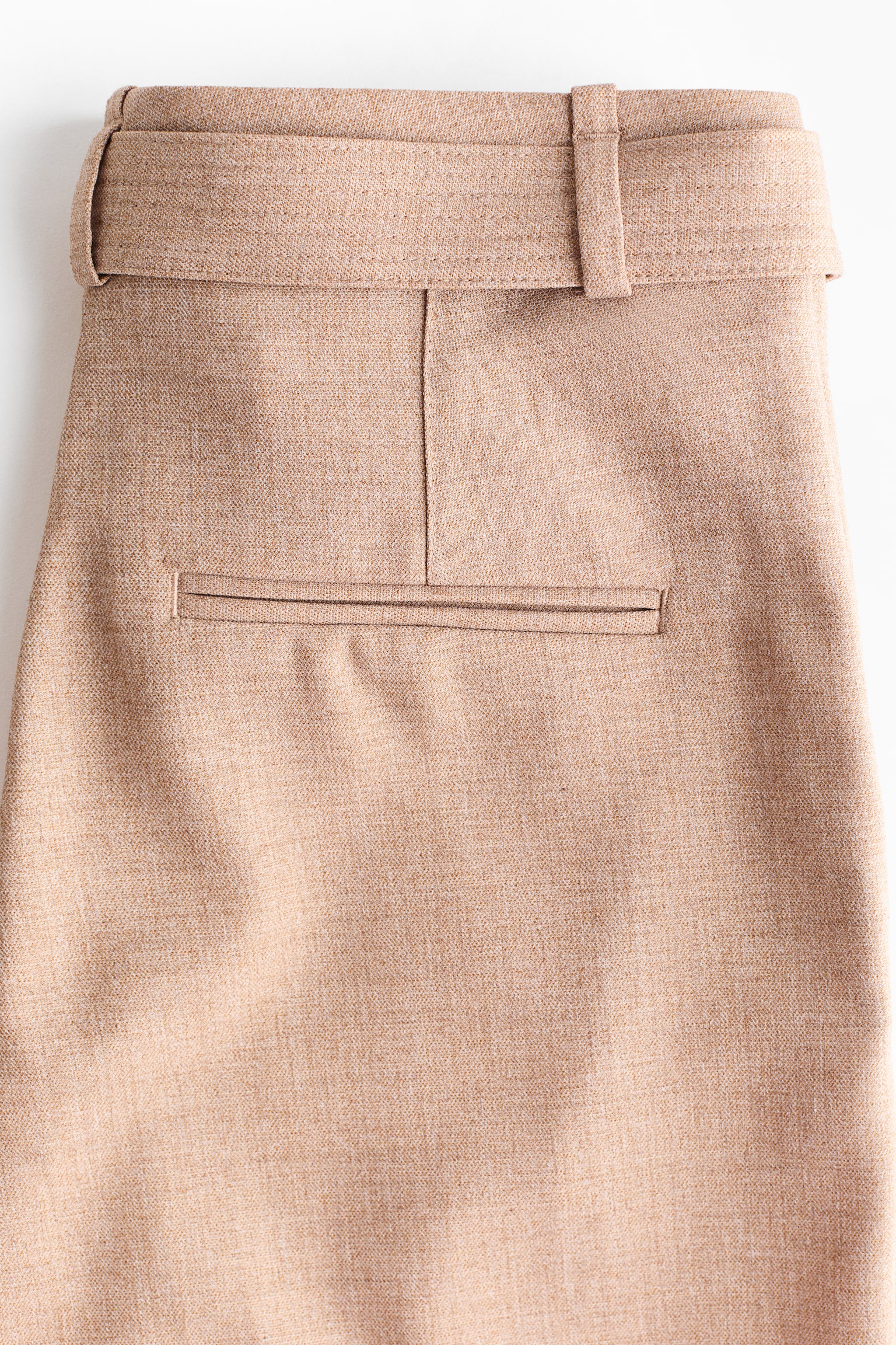 Женские брюки H&M Belted Dress Pants, цвет: Бежевый — фото 6