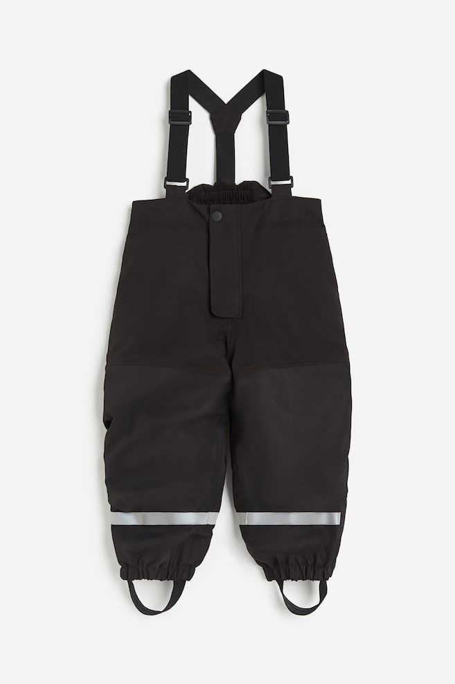 Outdoorowe spodnie rosnące z dzieckiem - Czarny/Czarny/Bloki kolorów - 1