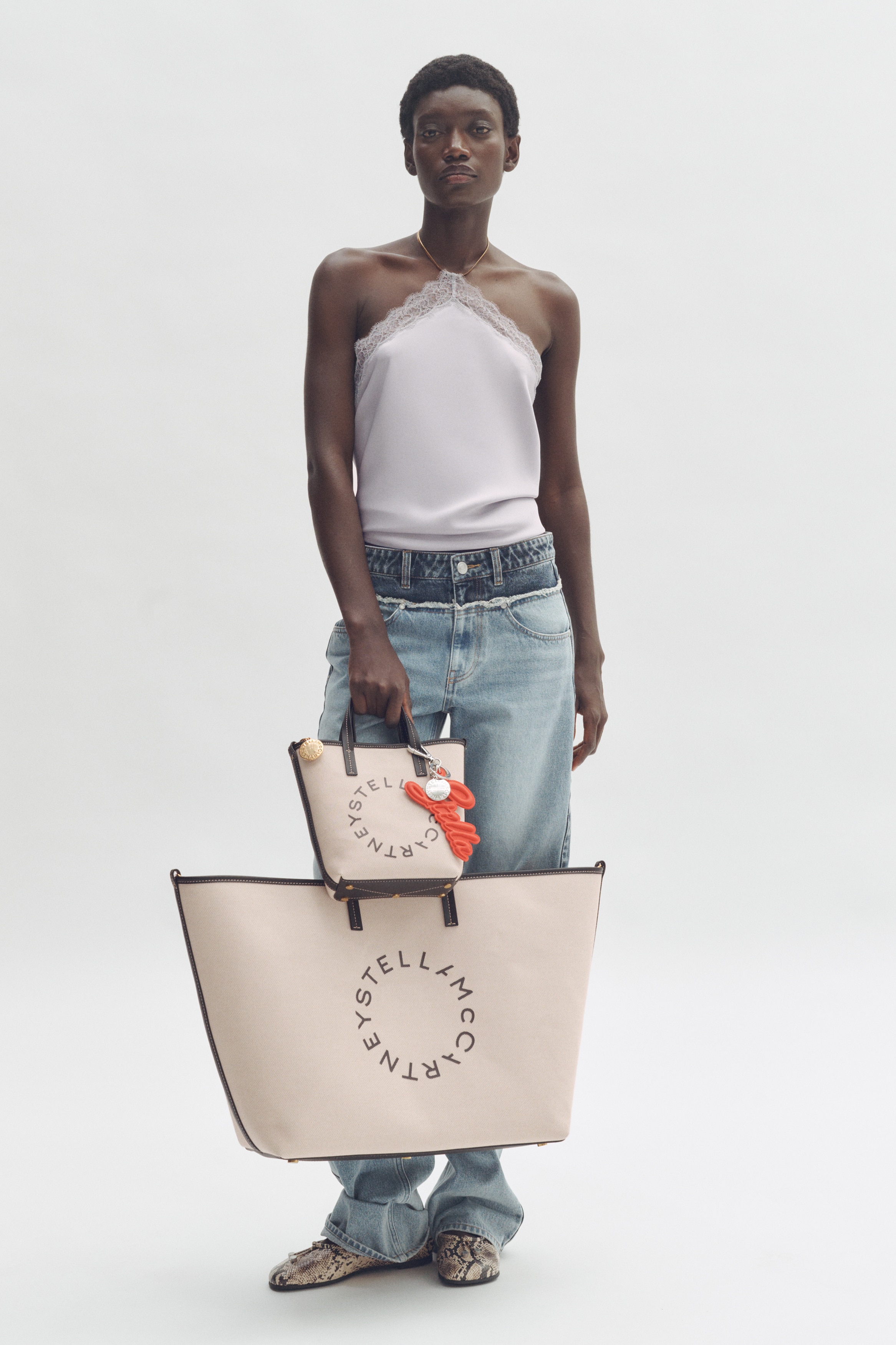 H&M × Stella McCartneyトートバッグ ラージ キャンバス 【公式通販】