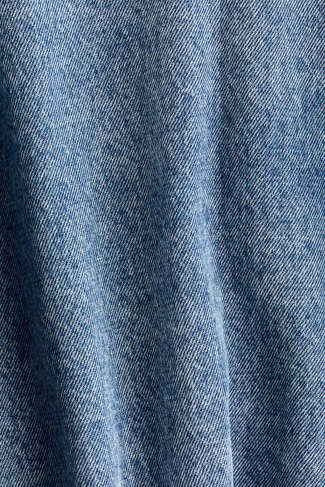 Circle-cut denim skirt - Denim blue - 5