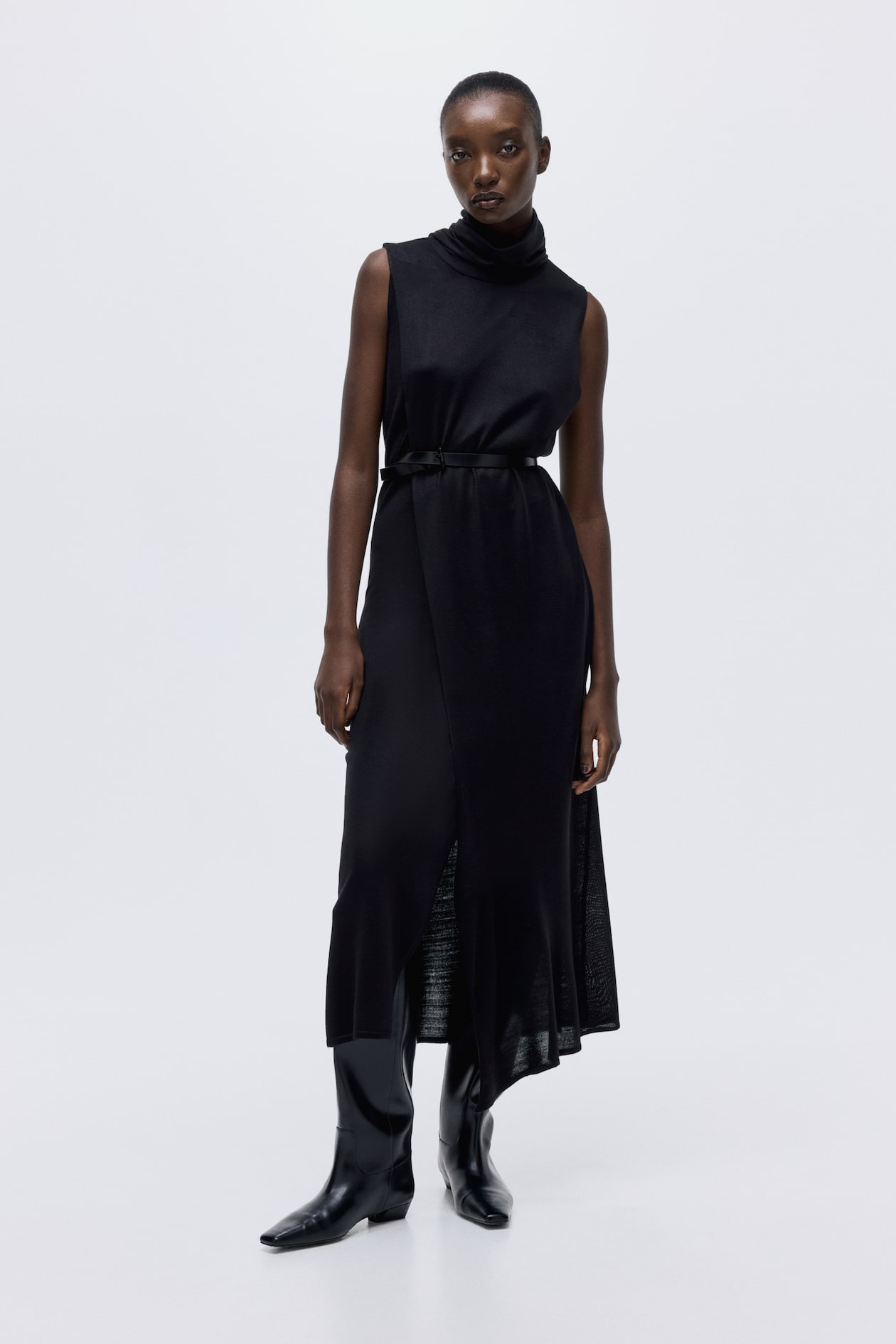 Scarf-Collar Dress