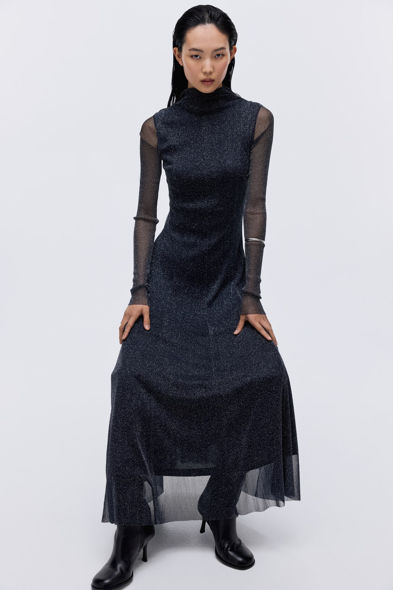 Shimmery Maxi Dress - image 2