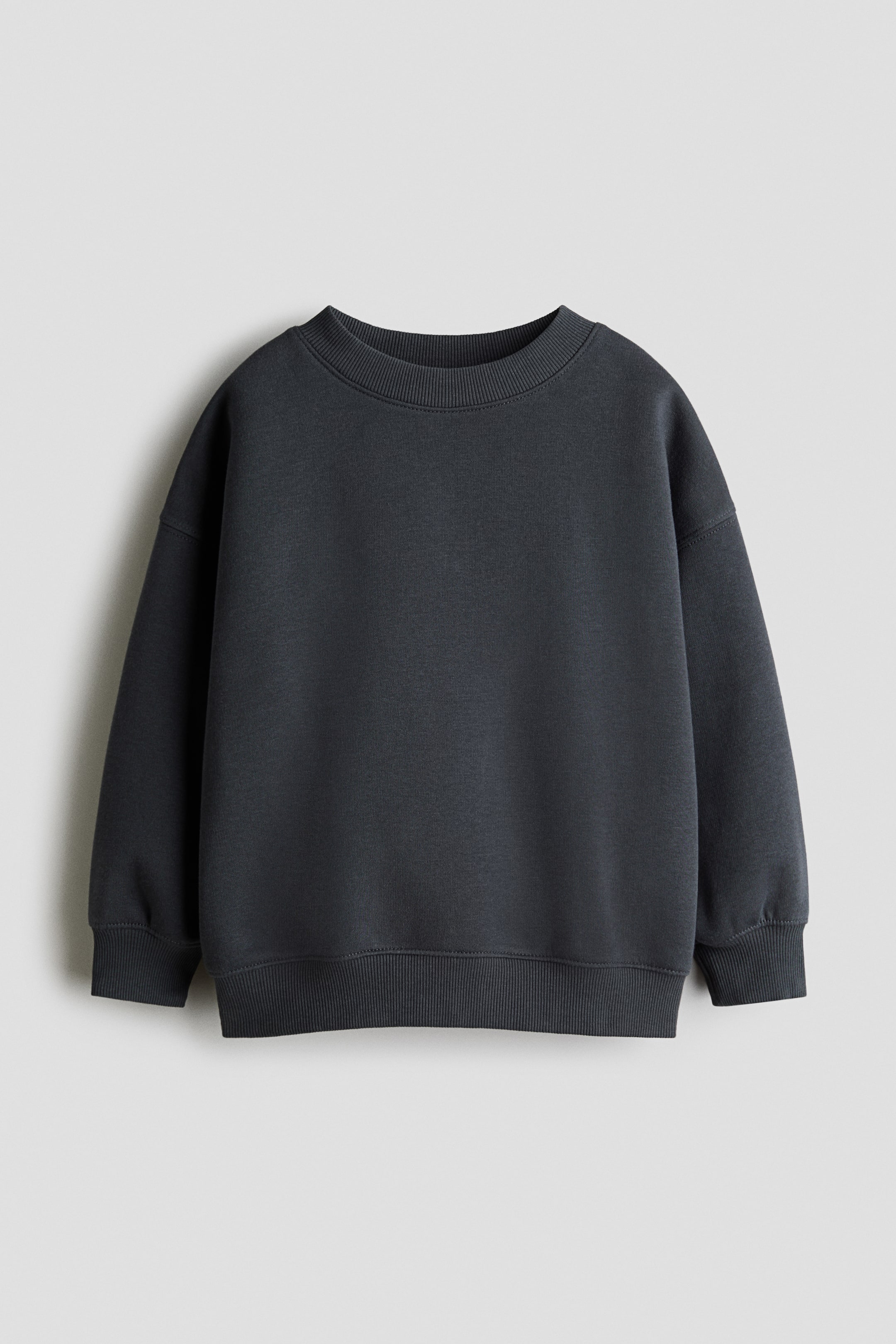 View larger image: Oversized brushed-inside sweatshirt - Dark grey - Kids | H&M IN 1