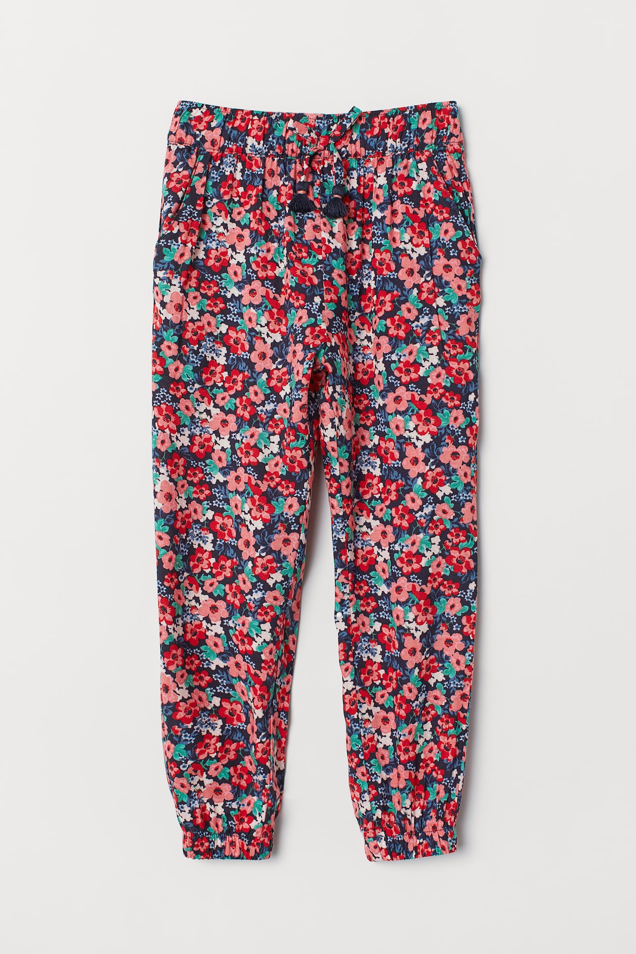 Joggers - Long - Pink/floral - Kids | H&M US