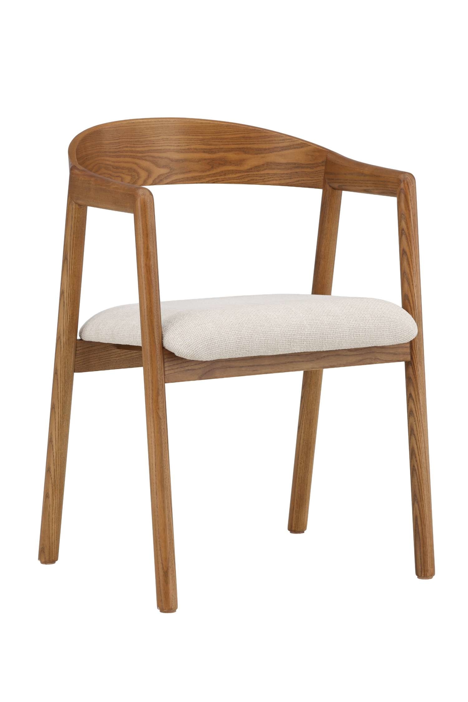 VIND - Långön Dining Chair 2-pack - Ask, Mörkbrun
