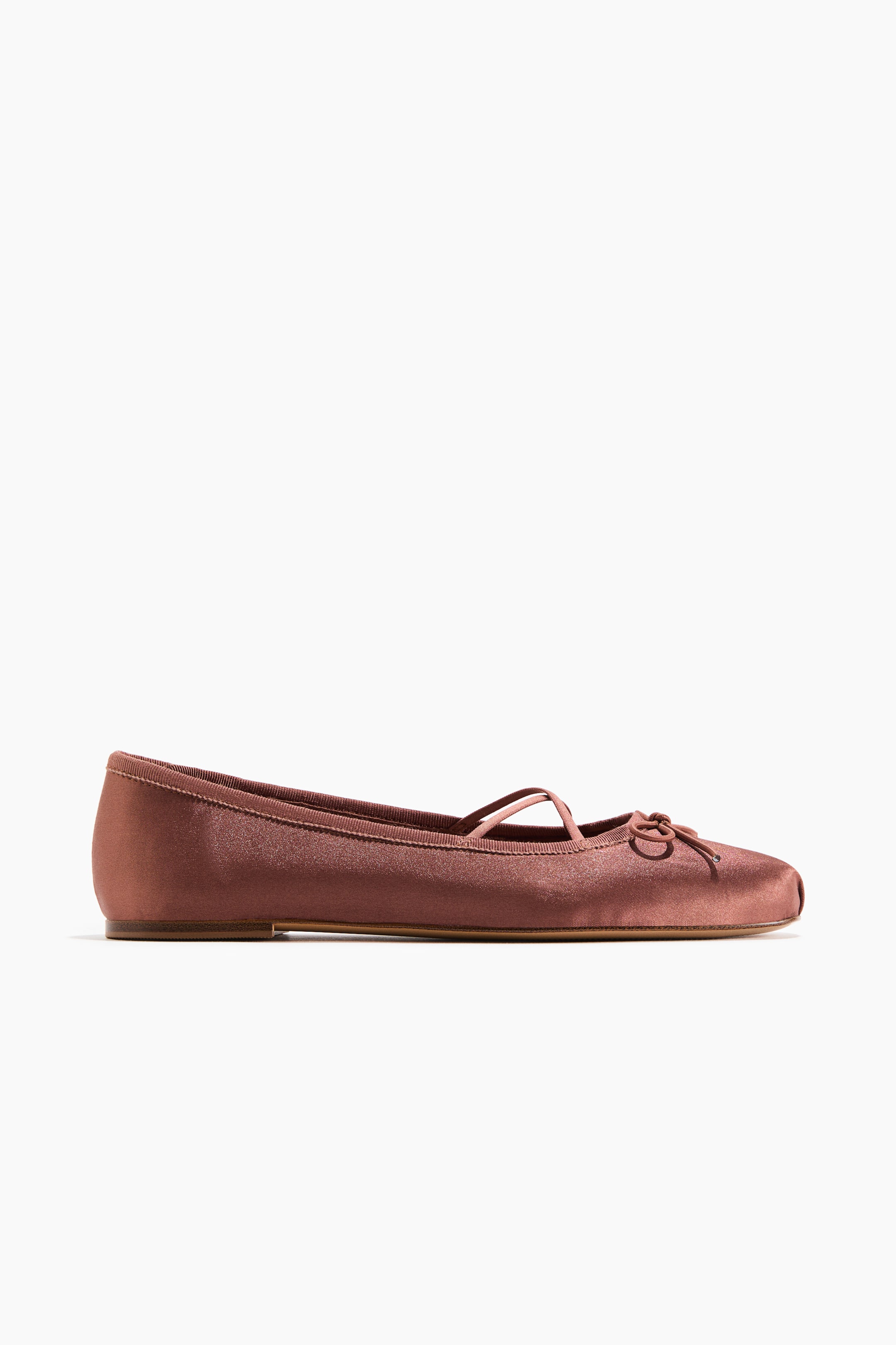 Женские балетки H&M Satin Ballet Flats — фото 4