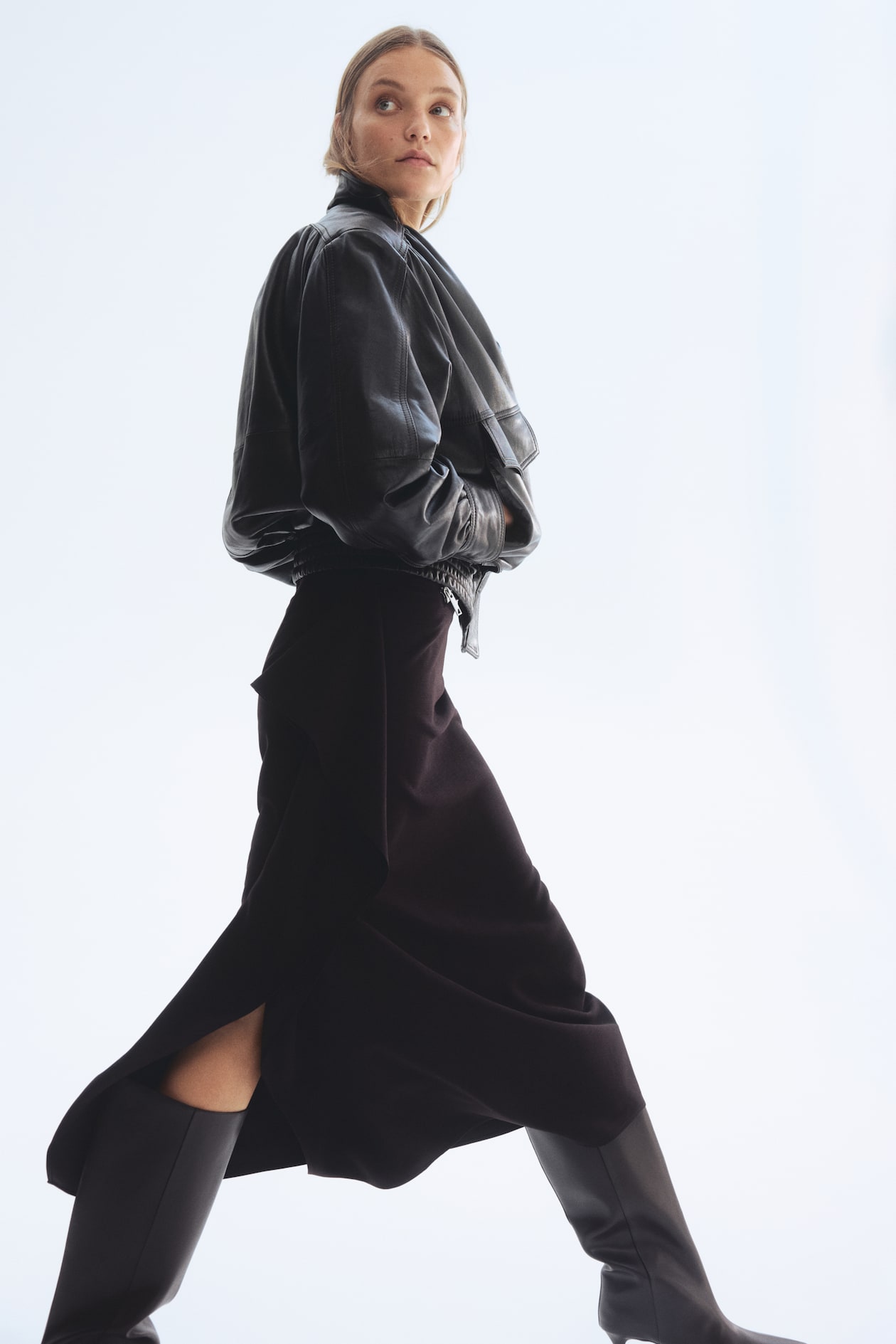 Flounced Midi Skirt - image 4