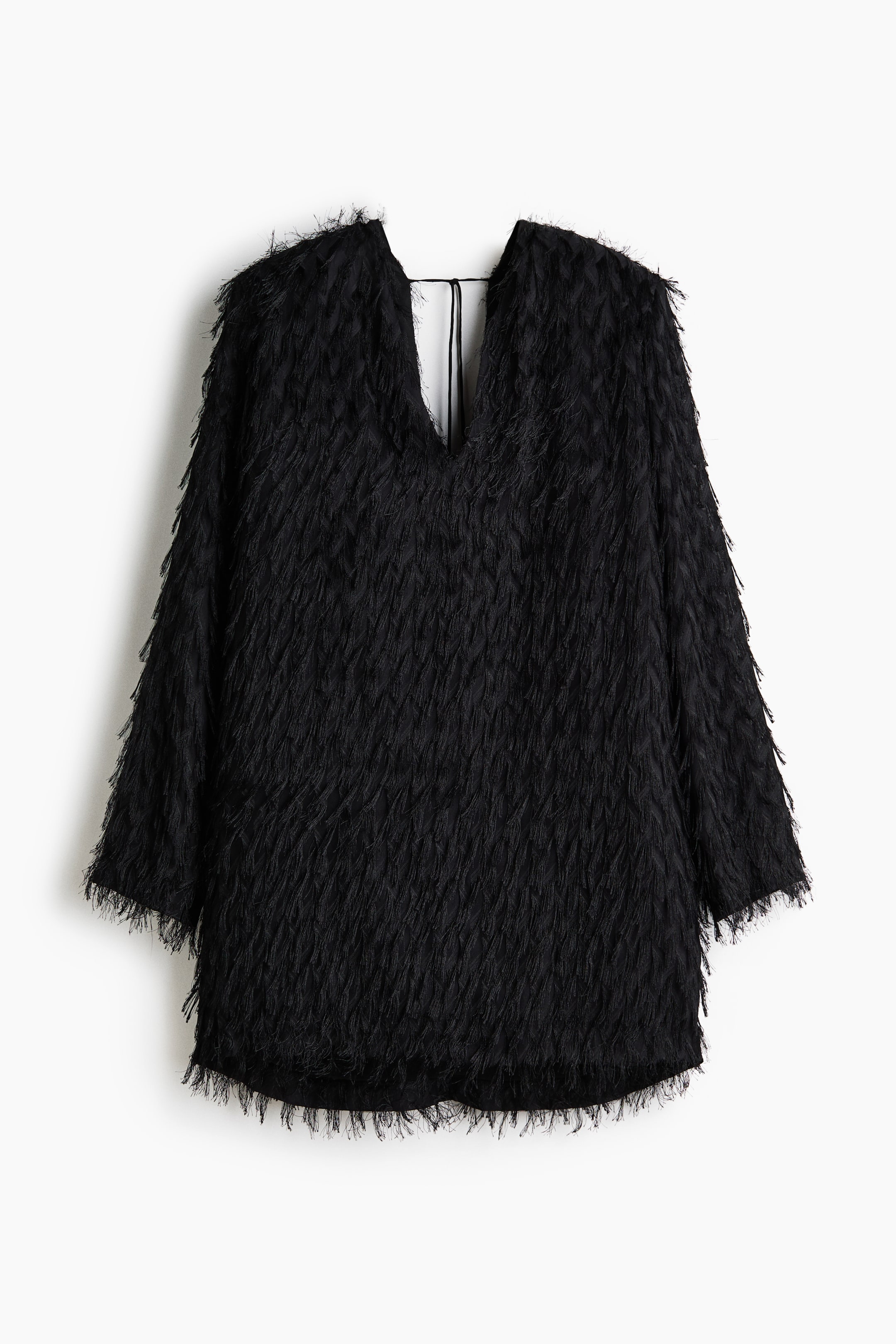 View larger image: Fringed Dress - Black - Ladies | H&M US 6