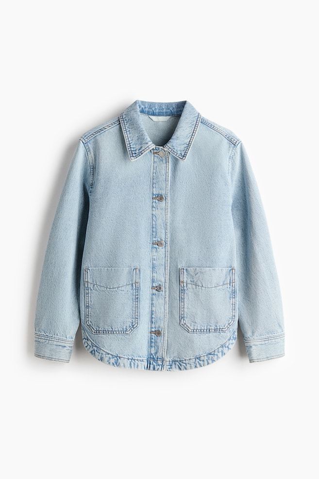 Denim Shacket - Light denim blue/Dark denim blue/Denim blue - 1