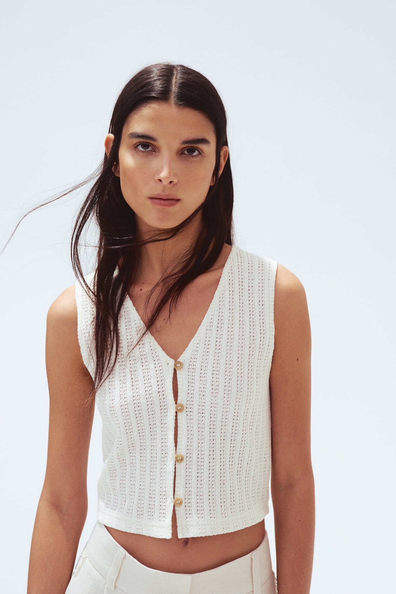 Textured Jersey Vest - image 2