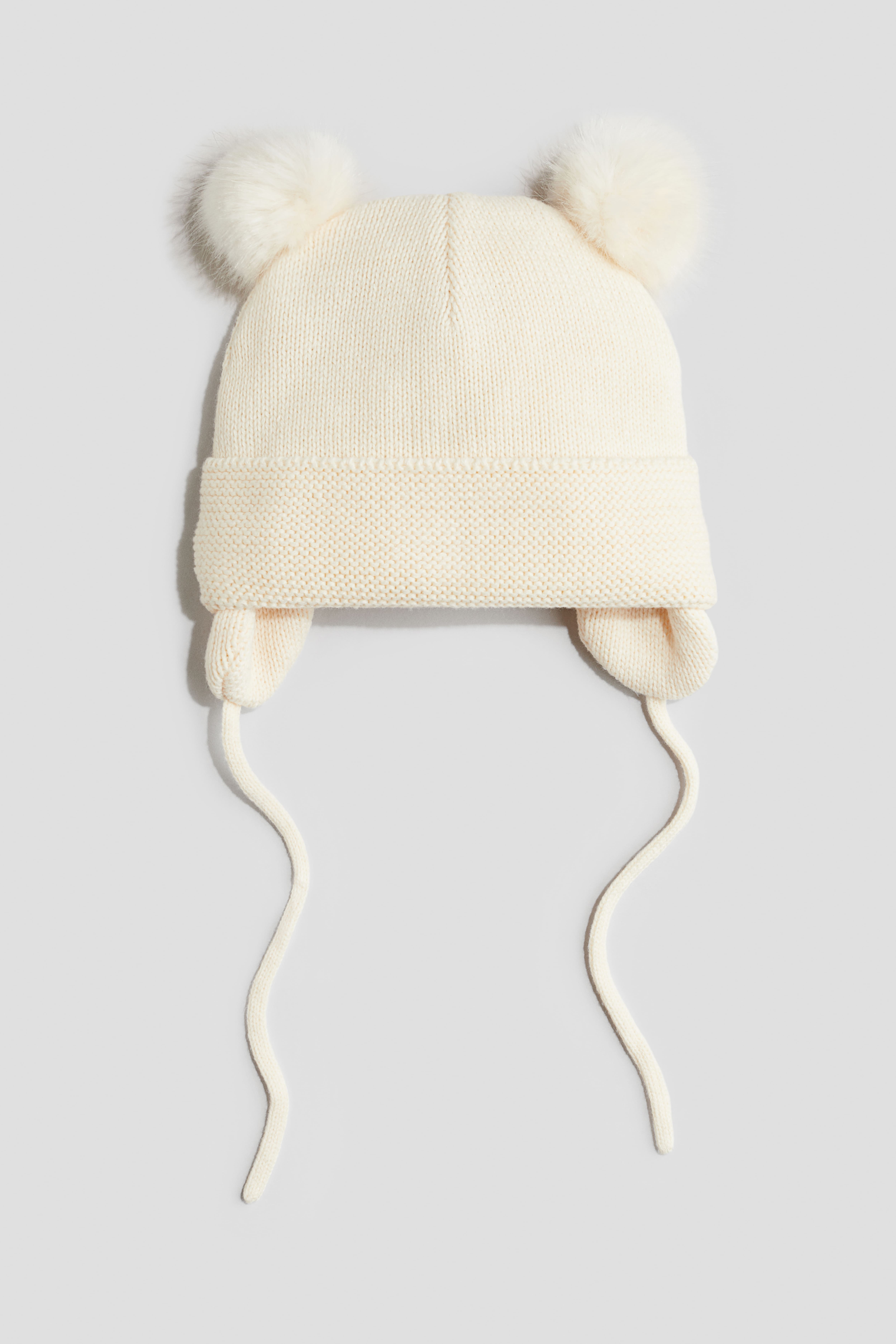 Fleece lined beanie with earflaps Light beige Kids H M GB