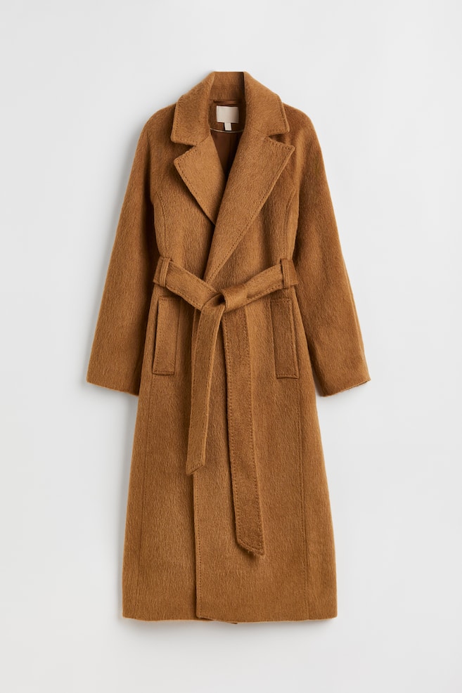 Wool-blend coat - Light brown - 1