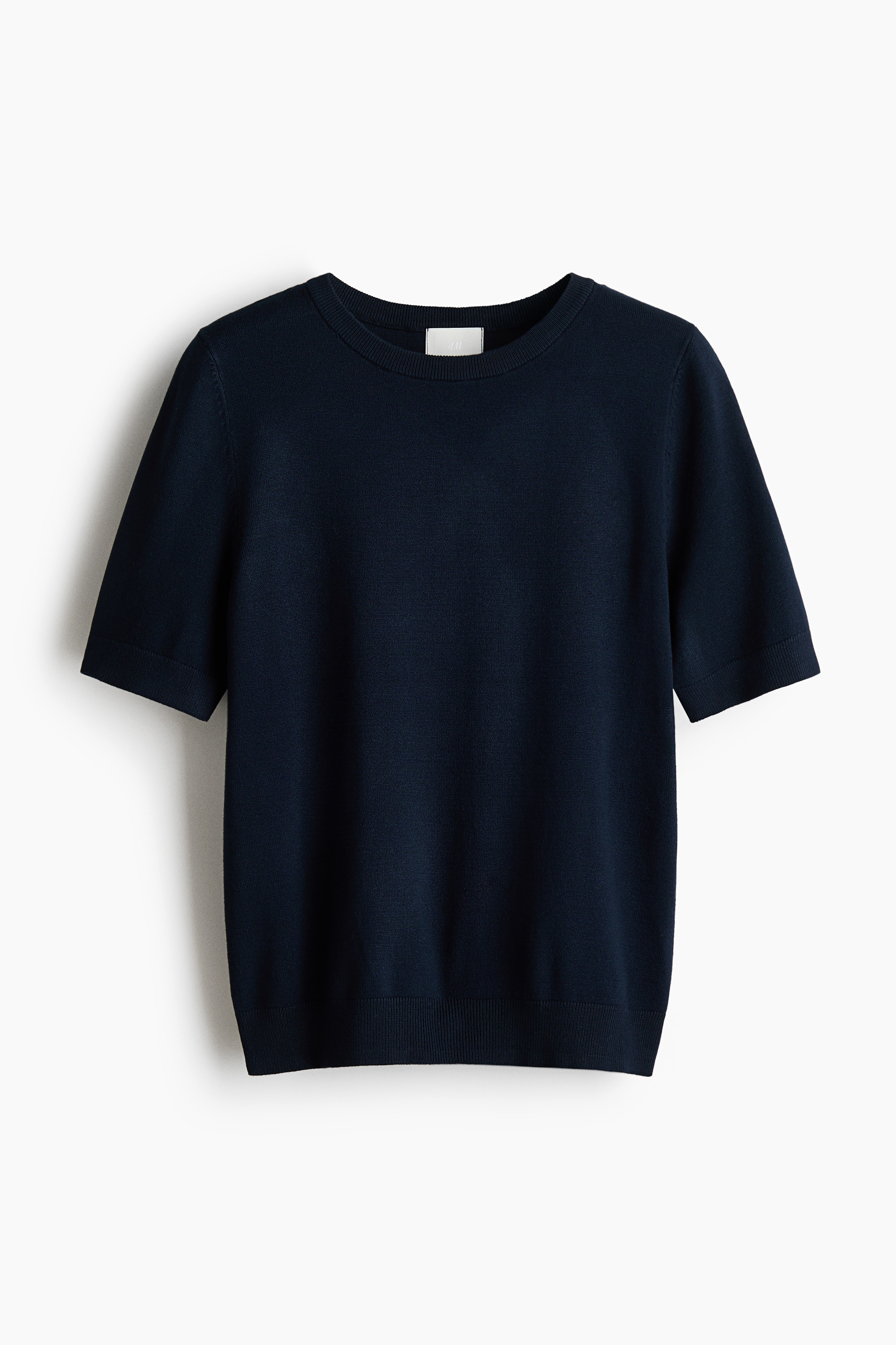 Fine Knit Top - Navy blue
