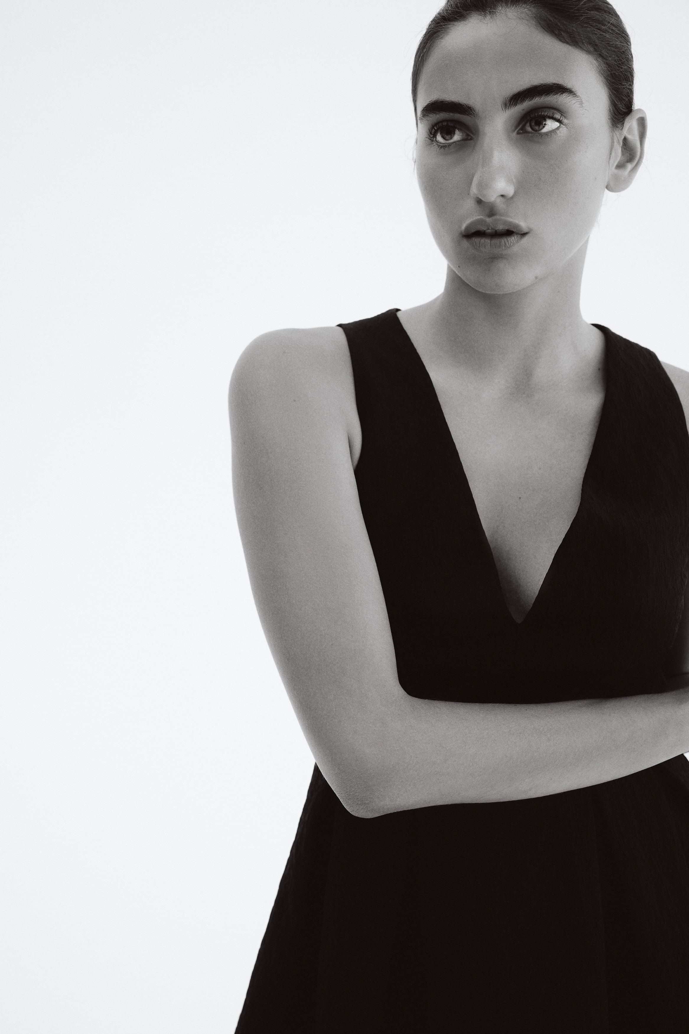 Flared-skirt dress