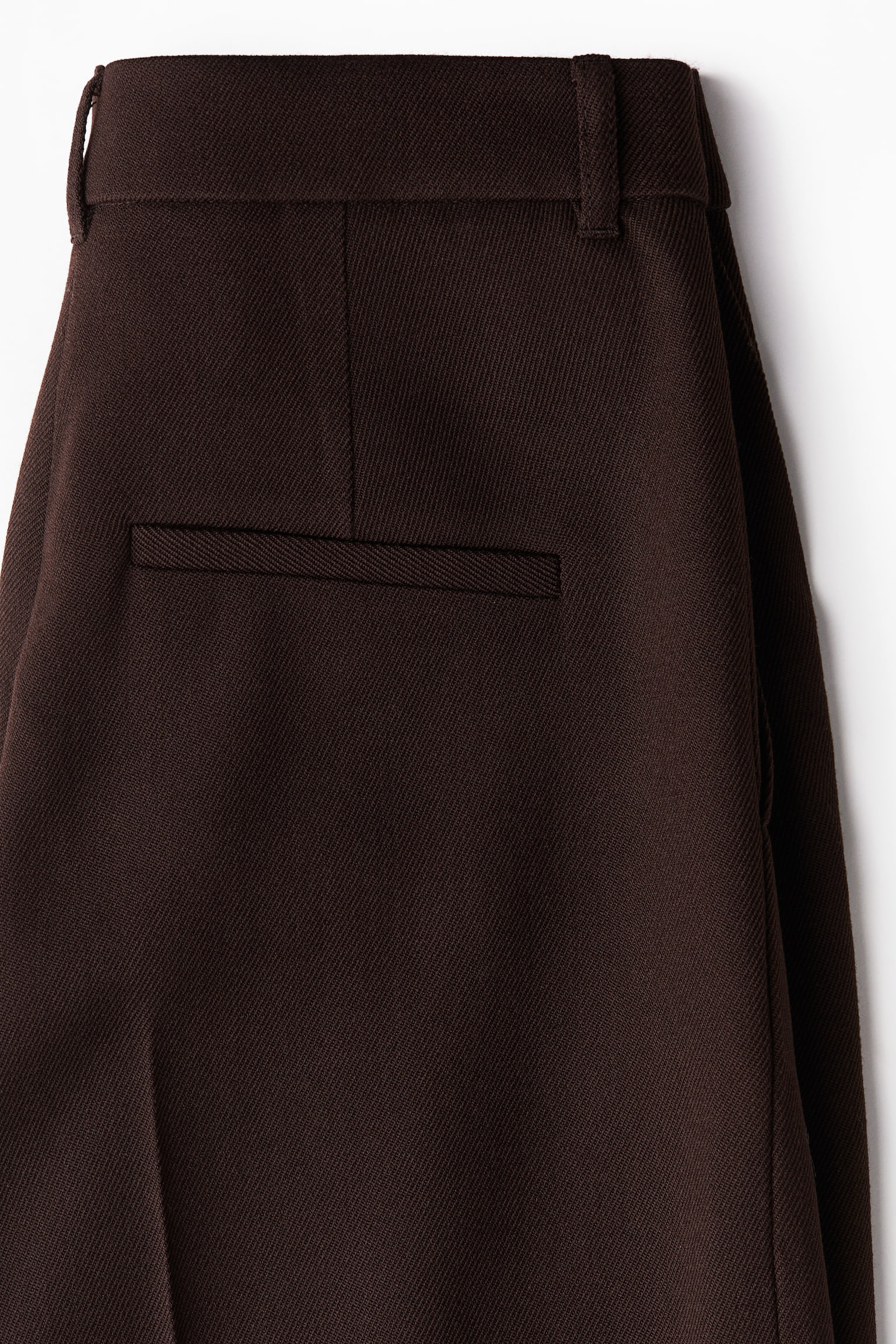 Tailored wool trousers - Dark brown/Black - 6