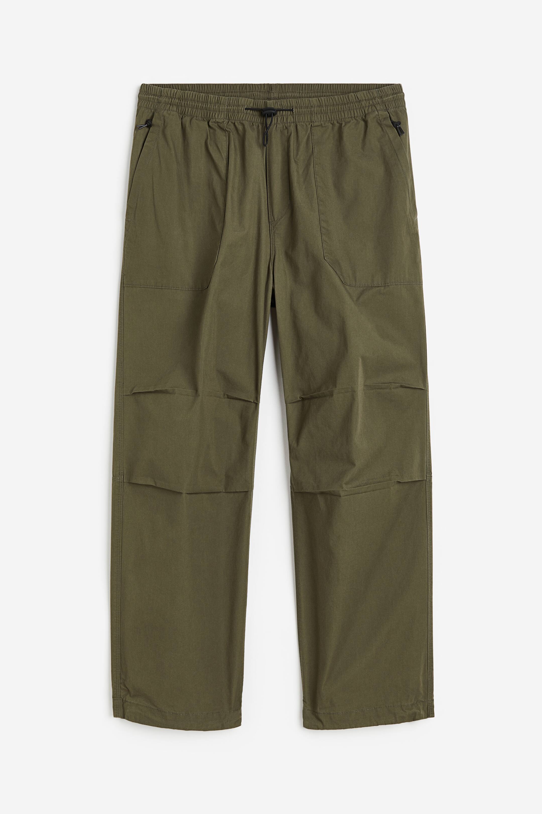 View larger image: Loose Fit Cotton joggers - Dark khaki green - Men | H&M 1