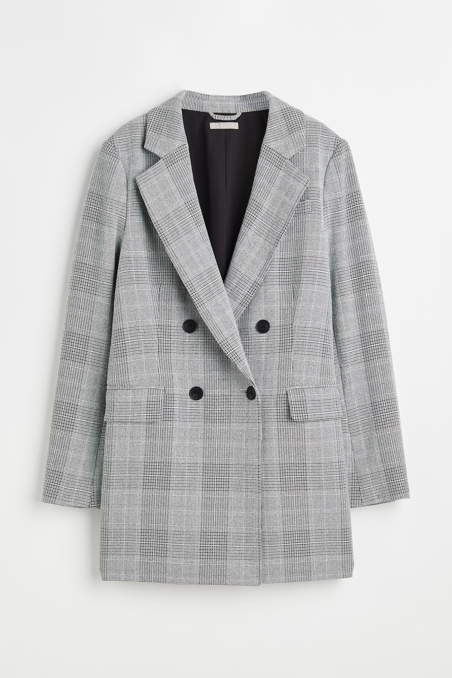 Blazer doppiopetto - Grigio/quadri