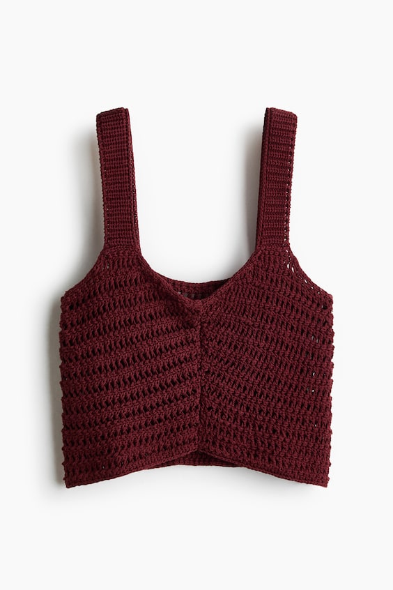Женские топы H&M Crochet-Look Top