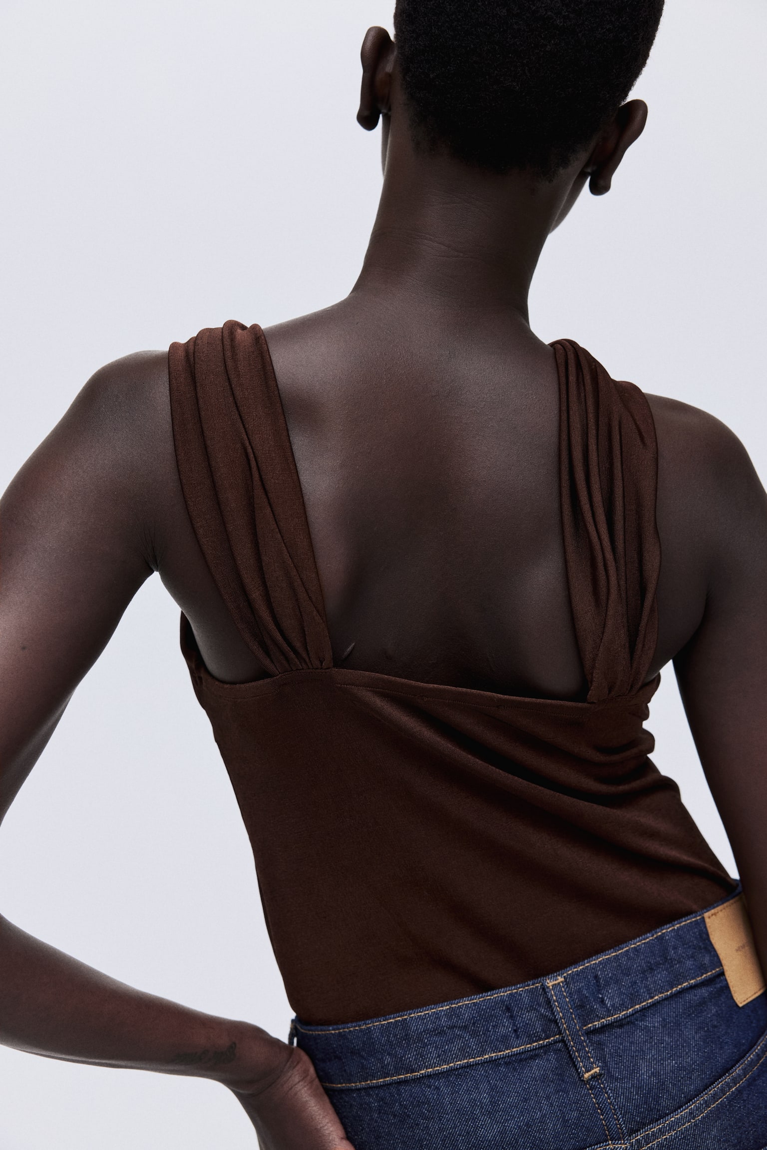 Metal Detaylı Üst - Paslı kahverengi/Zeytin yeşili - 3