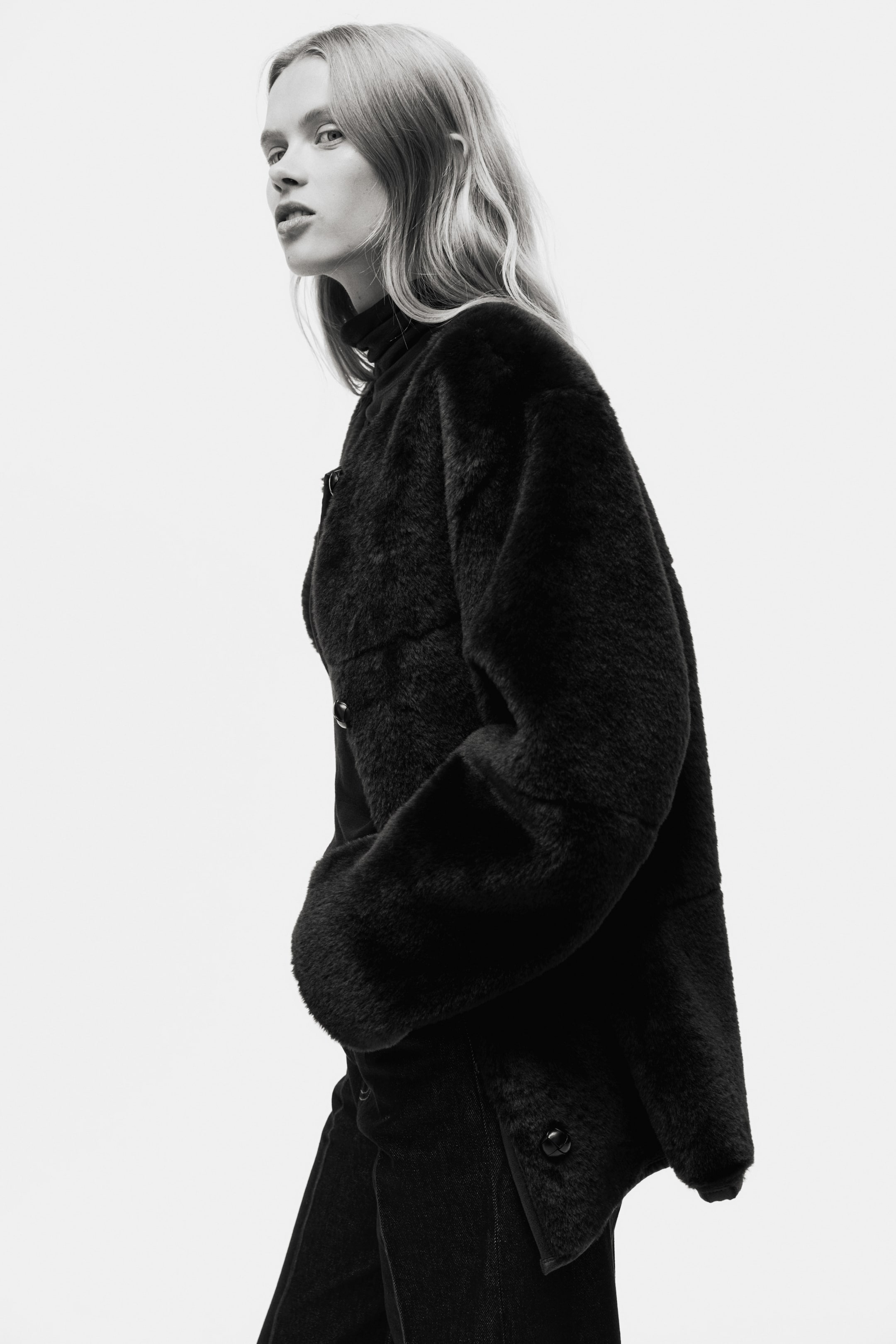 View larger image: Fluffy jacket - Dark brown - Ladies | H&M GB 1