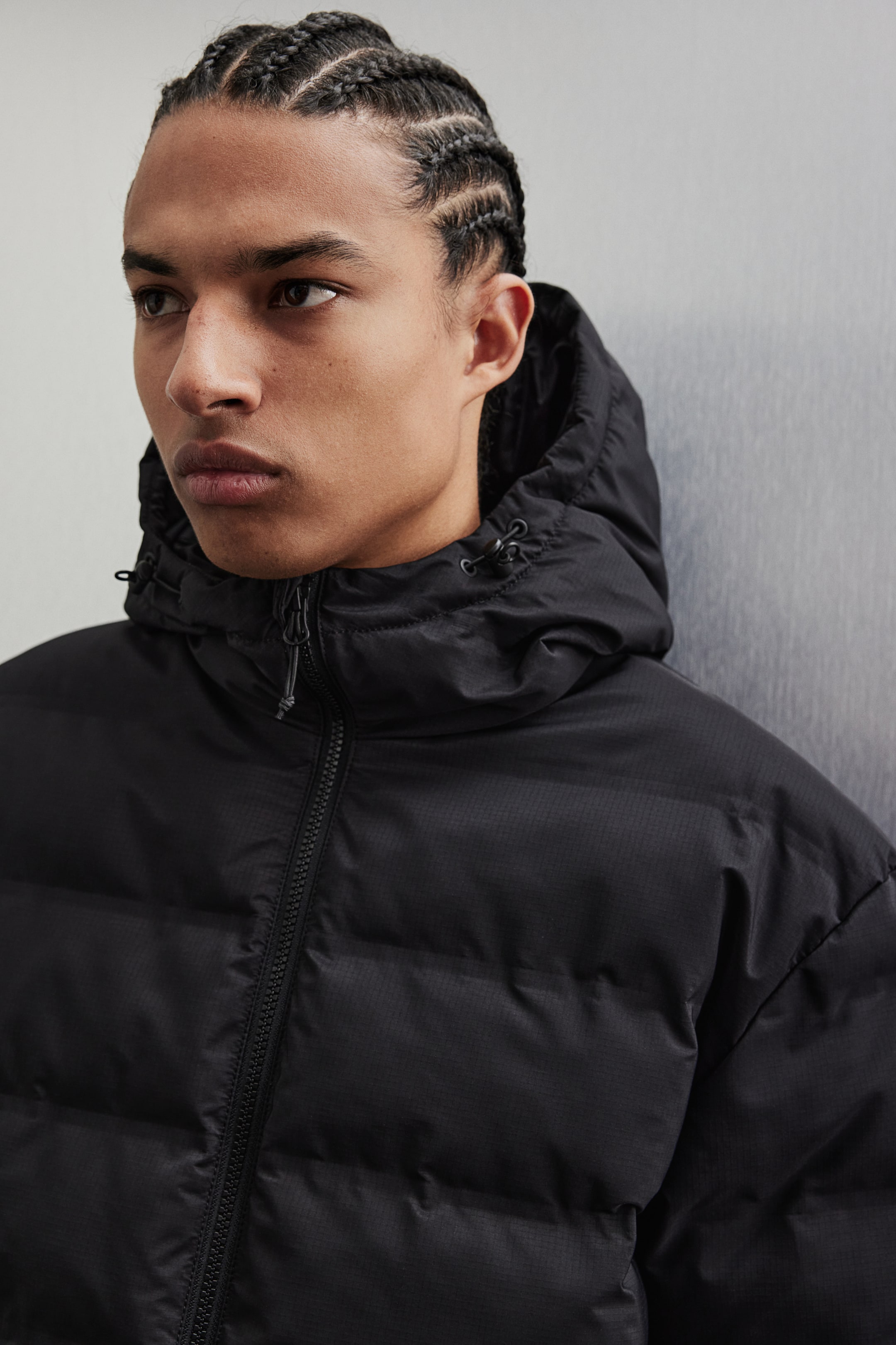 Regular Fit puffer jacket - Black - Men | H&M GB 2