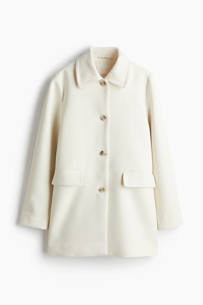 Abrigo evasé - Crema/Negro - 1