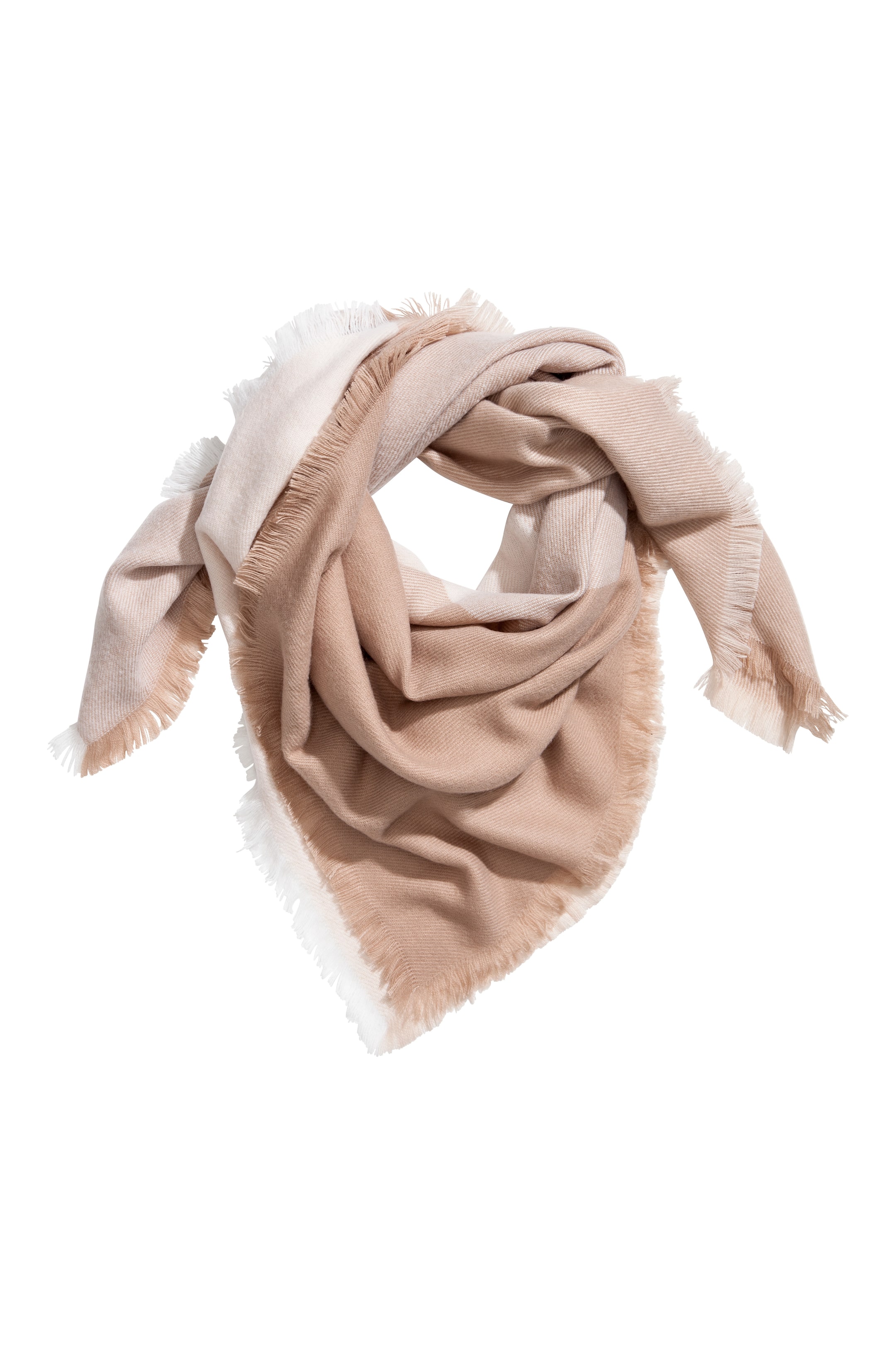 View larger image: Large scarf - Beige/Block-coloured - Ladies | H&M GB 1