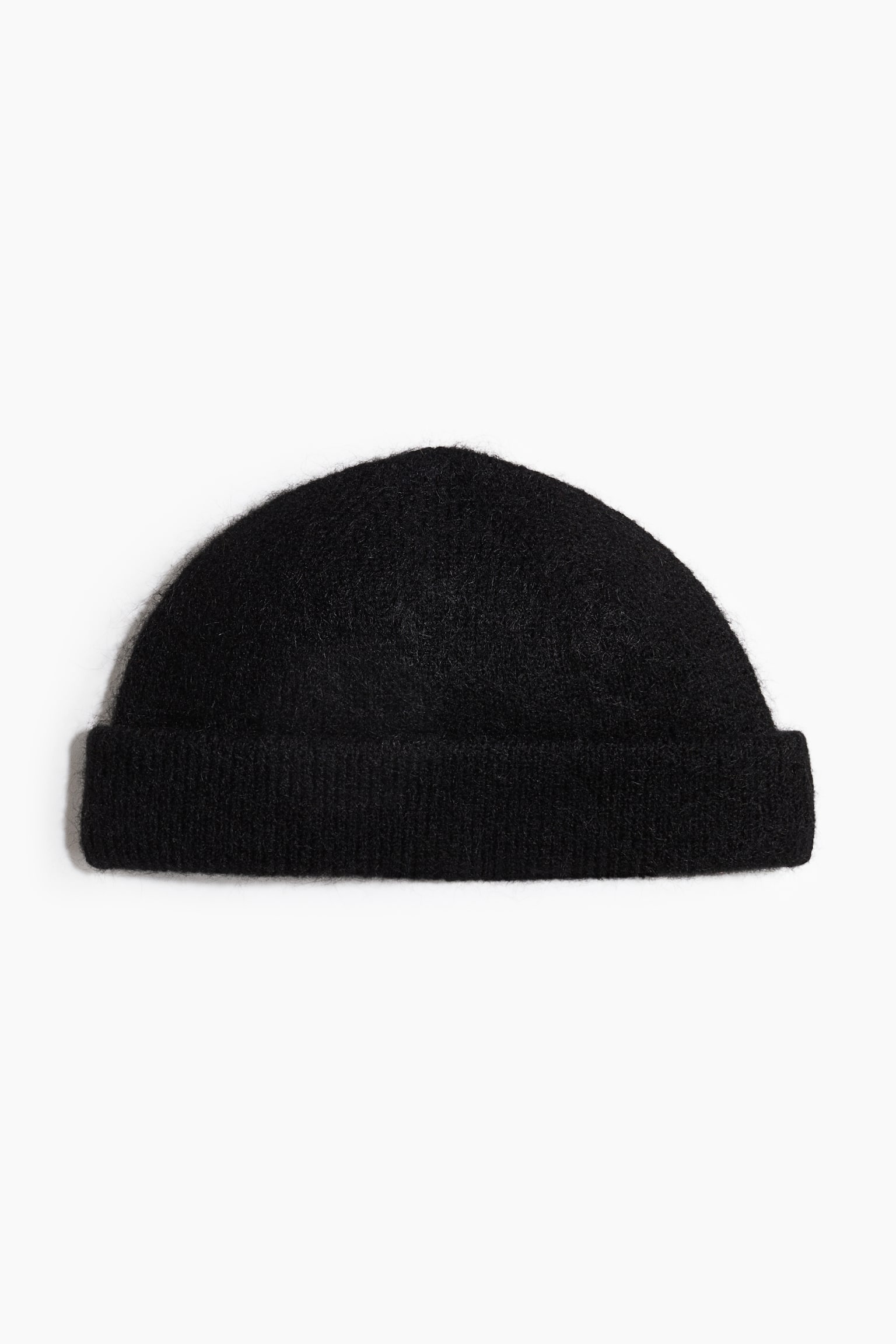 Knitted beanie - ブラック
