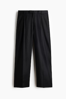 Dressad byxa i linmix Relaxed Fit