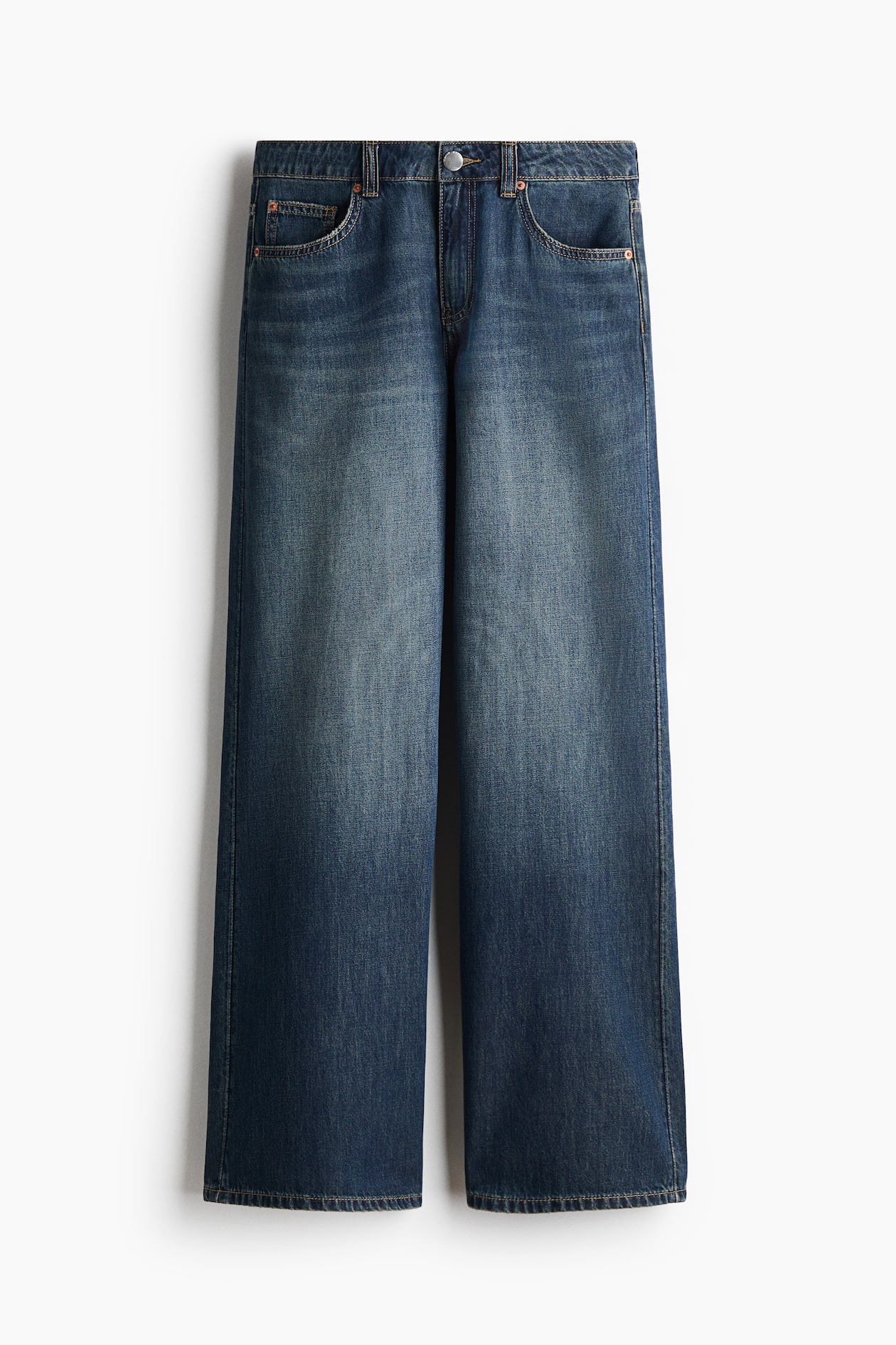 Wide-Leg Regular Waist Jeans
