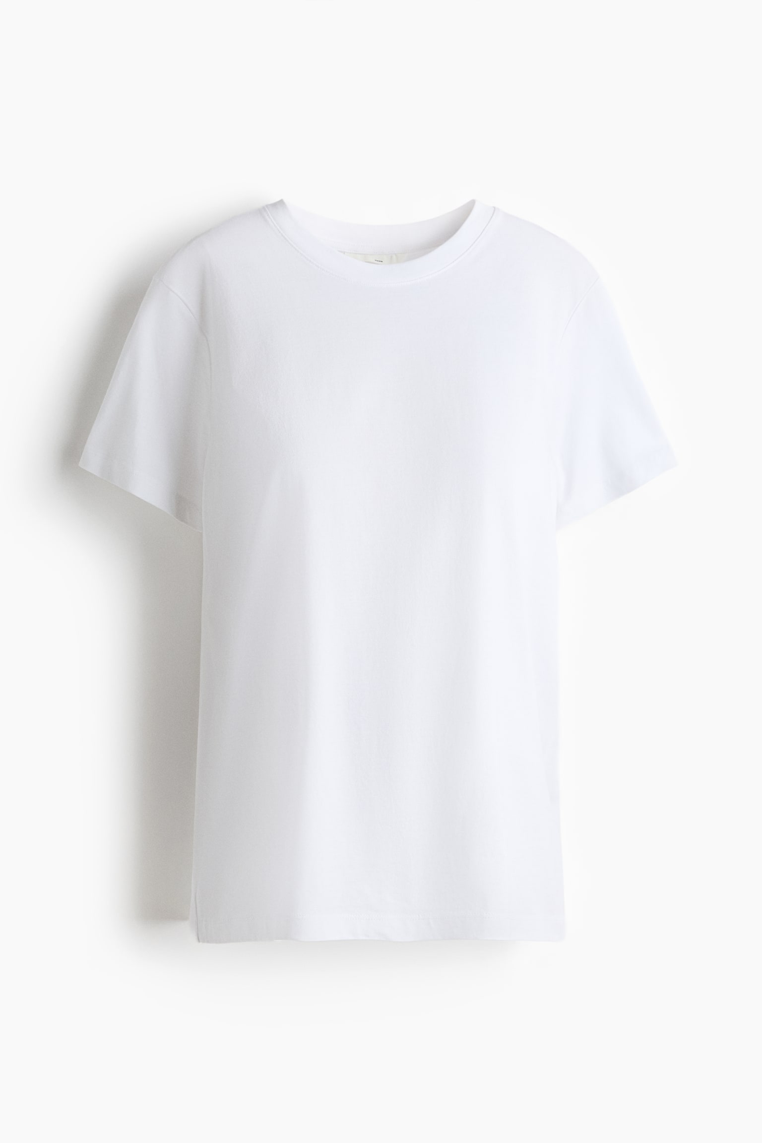 MAMA Cotton T-shirt - White/White/navy blue striped