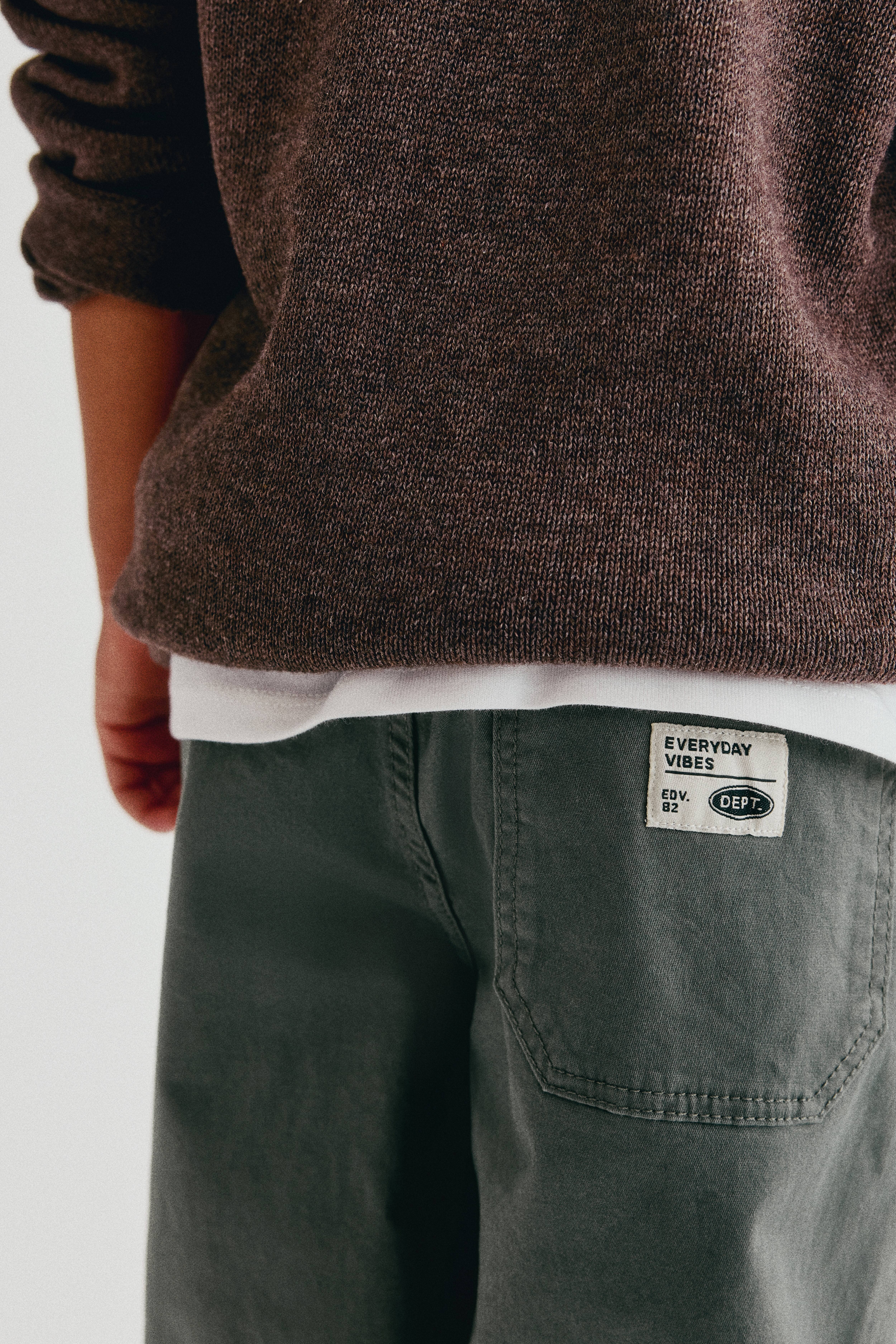 Pantalon jogging en sergé de coton