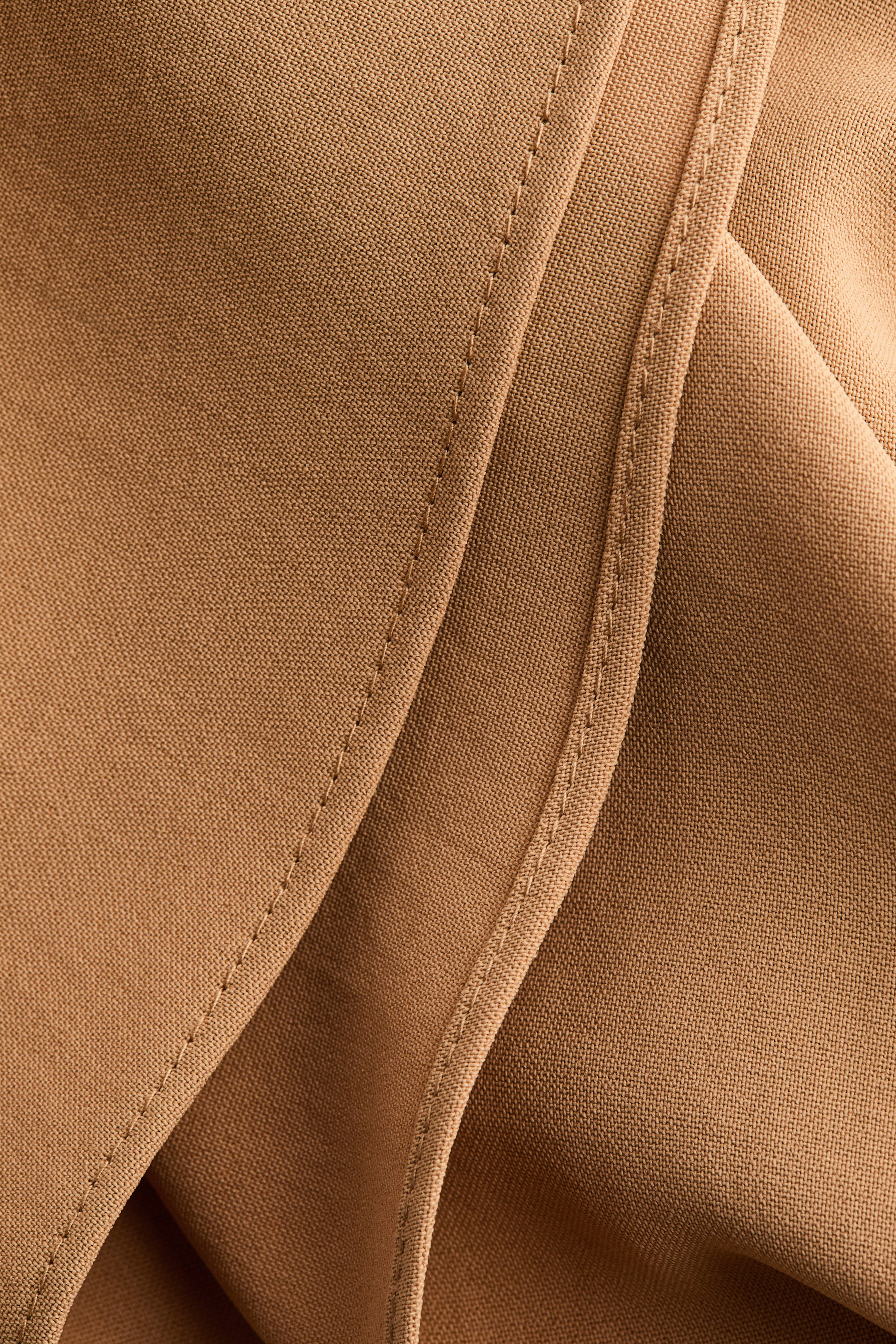 Asymmetric Tie-Detail Skirt