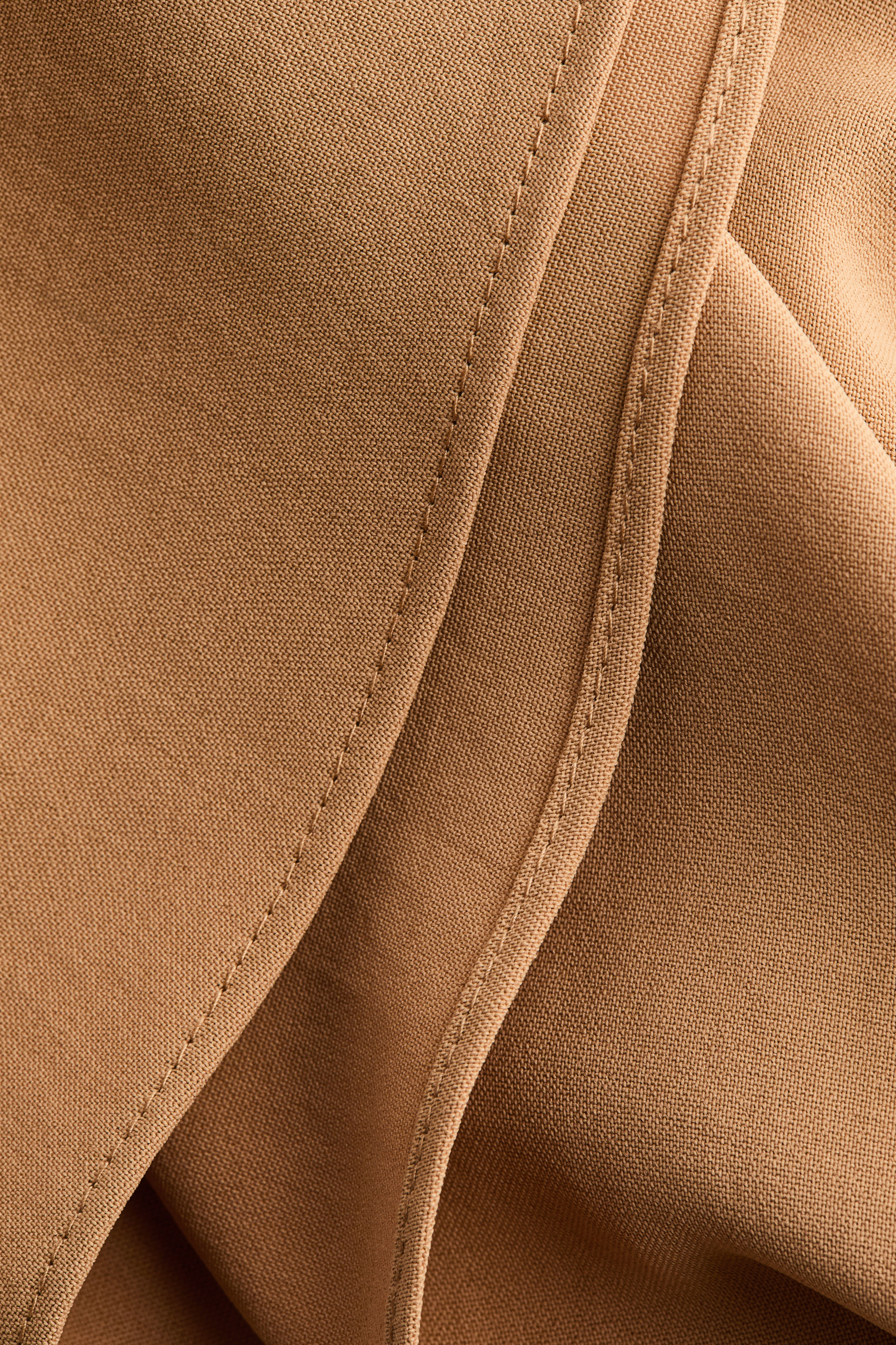 Asymmetric Tie-Detail Skirt