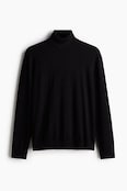 Slim Fit Fine-Knit Turtleneck Sweater
