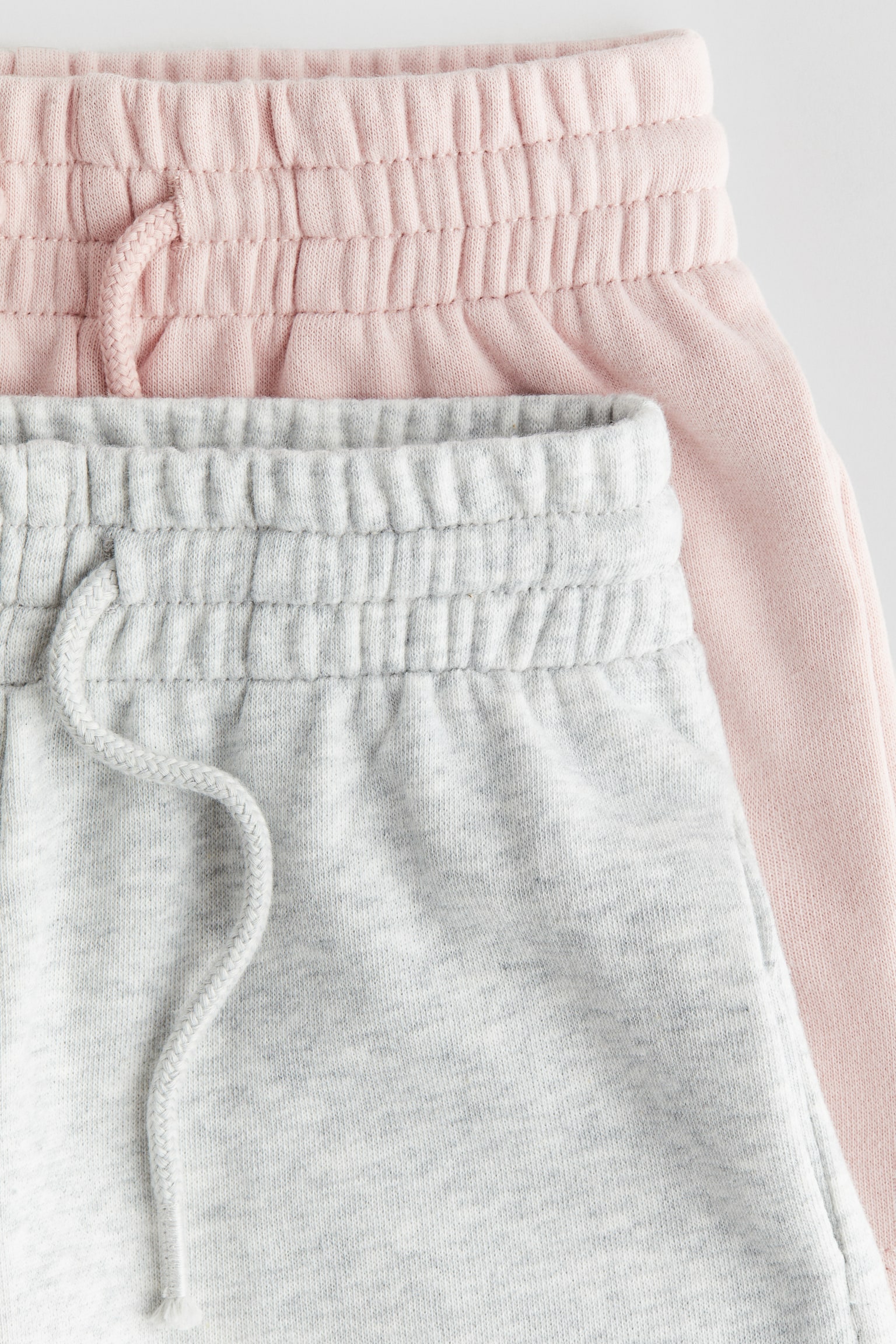 2件入運動短褲 - 淺粉紅色/淺灰混色/海軍藍/淺藍色/櫻桃紅/黑色/淺紫色/米色 - 2