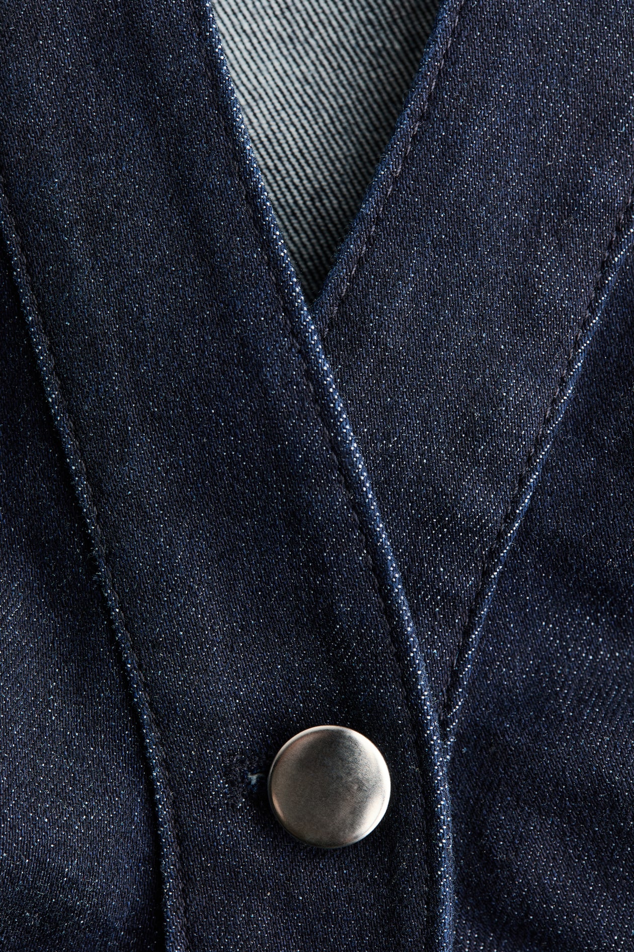 MAMA Short-Sleeved Denim Dress - image 2