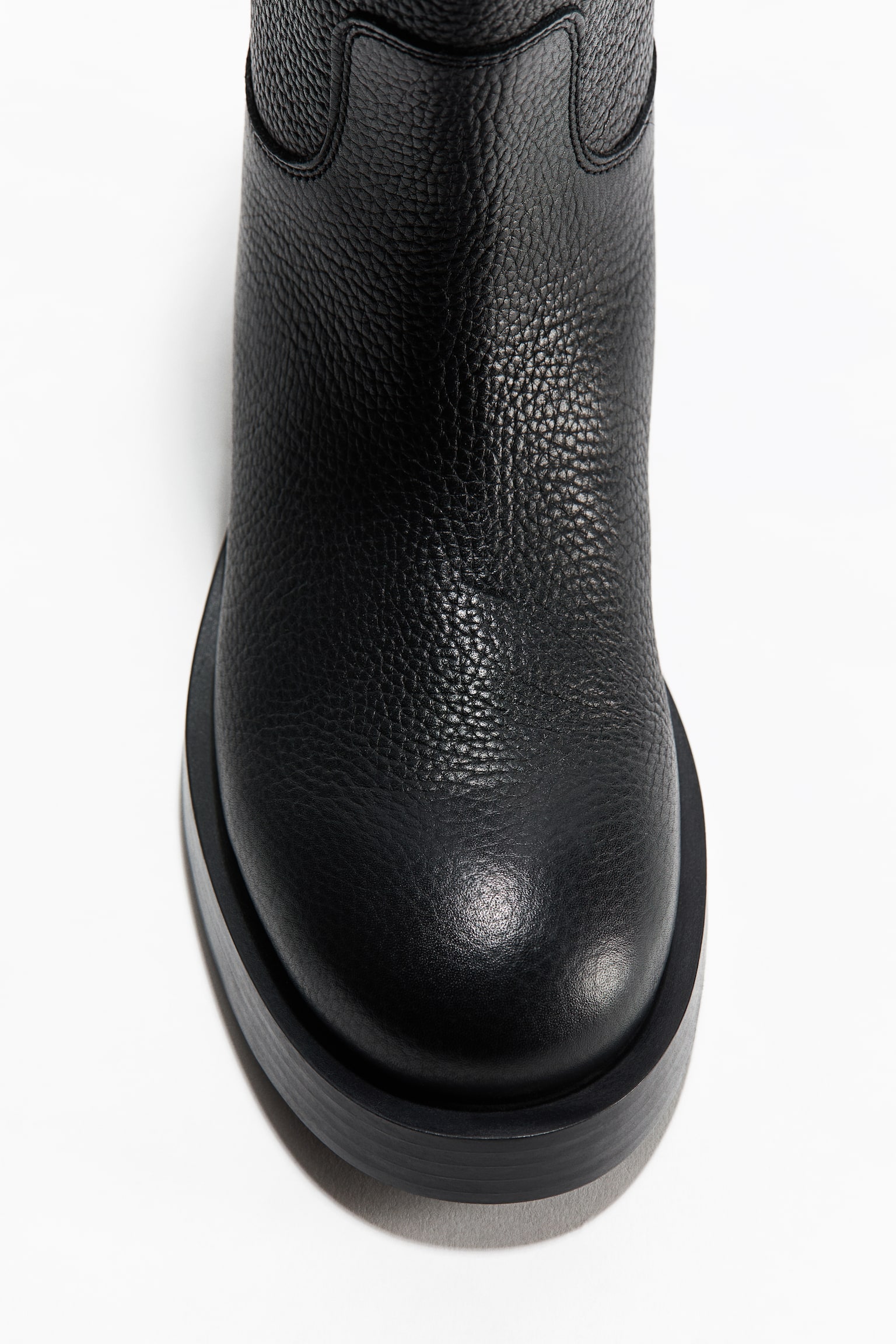 Женские ботинки H&M Leather Ankle, цвет: Чёрный — фото 3