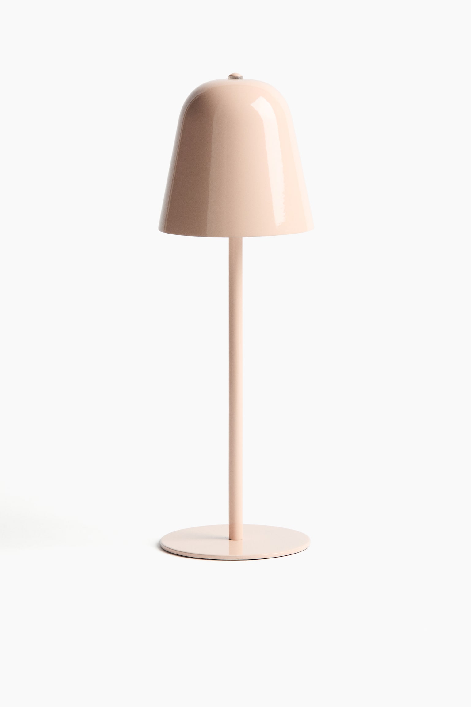 Rechargeable table lamp - Light powder pink/Silver-coloured/Beige