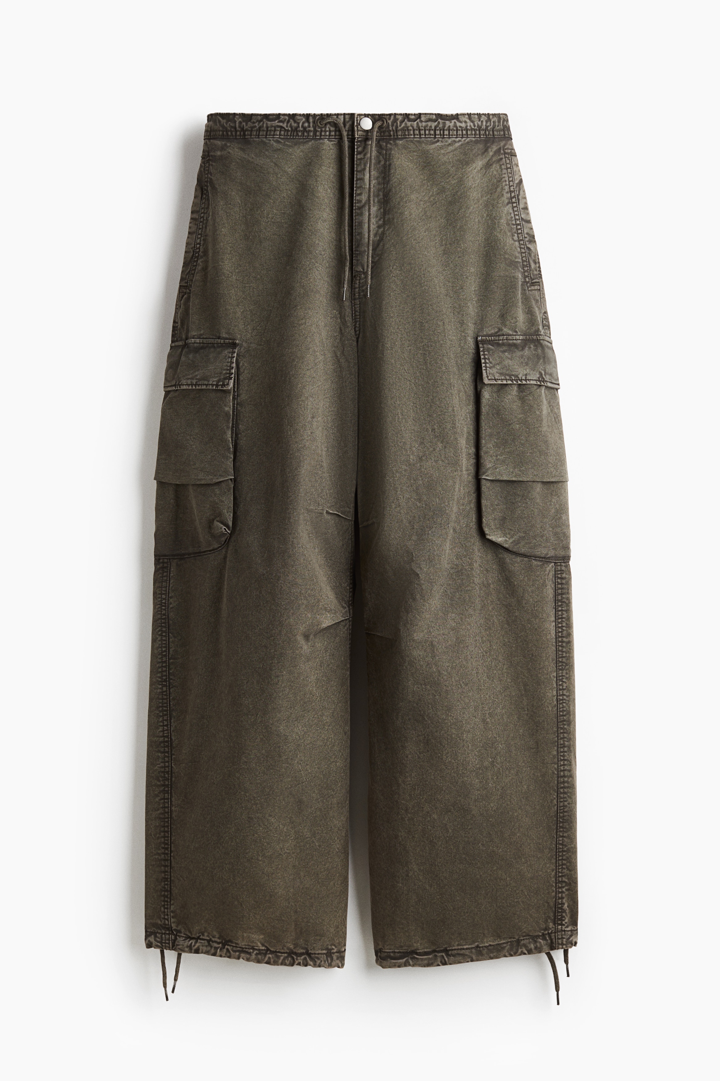 Loose Fit Washed cargo trousers - Khaki green/Brown/Black