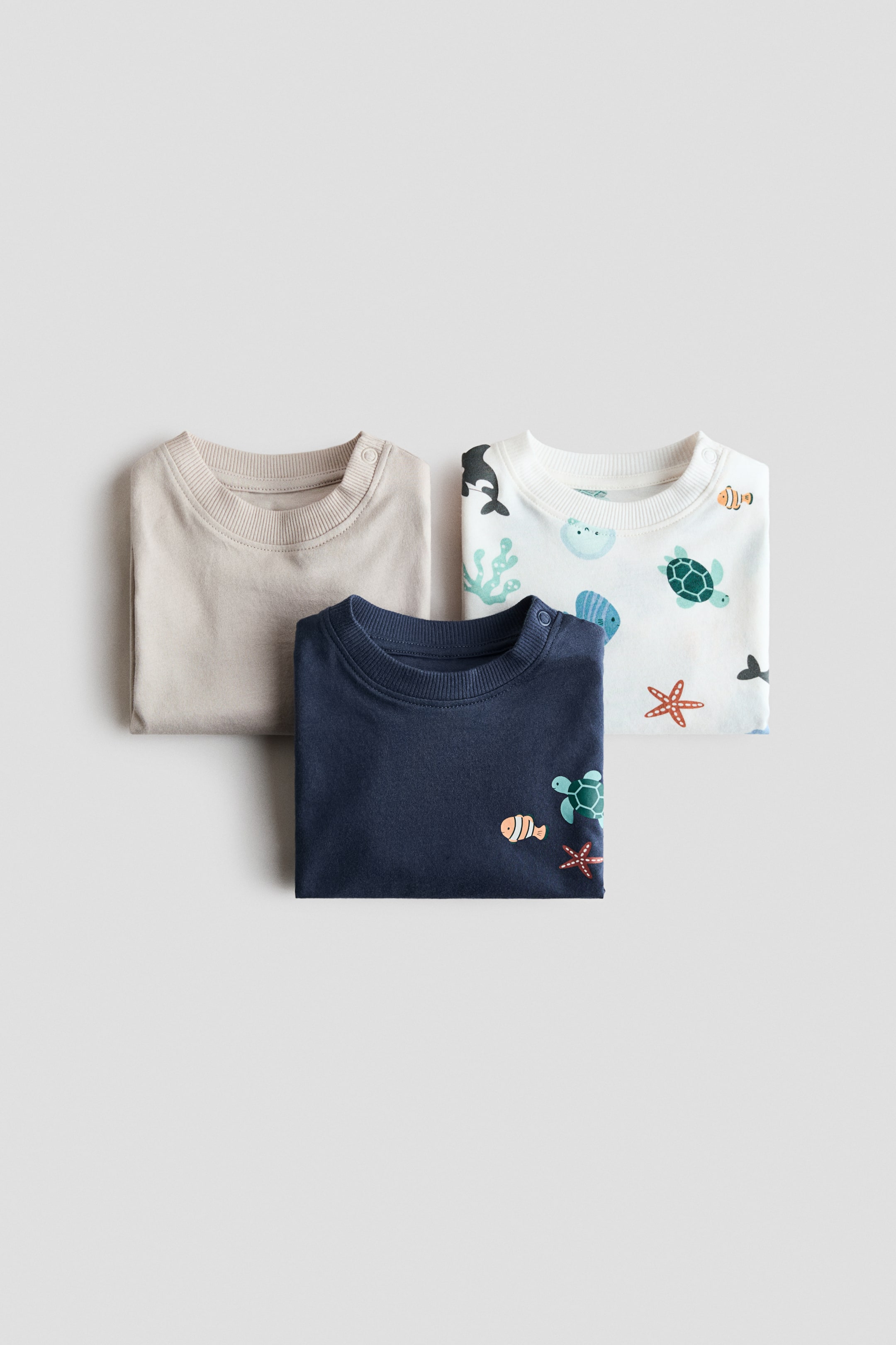 3-Pack Cotton T-Shirts