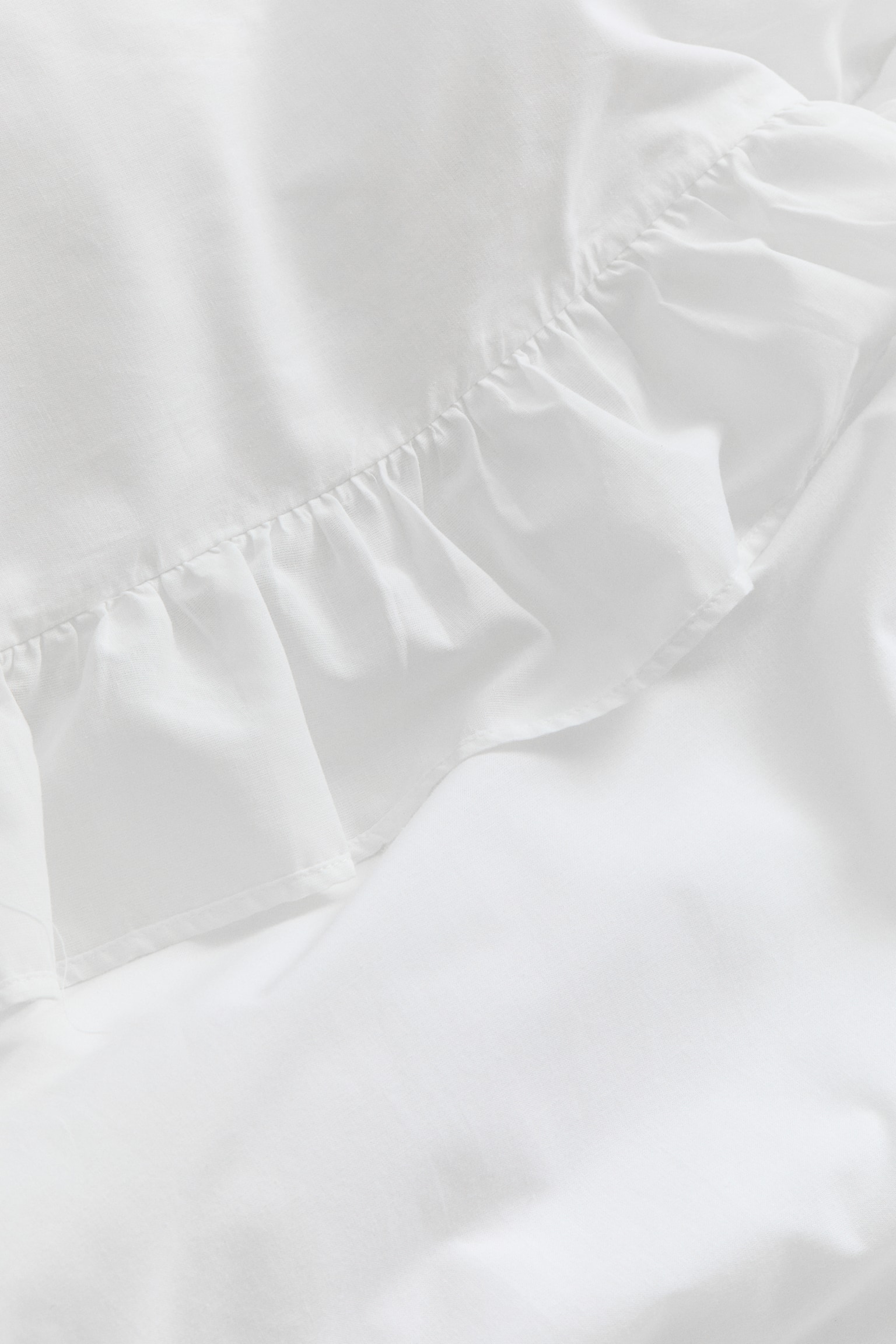 סט ציפה וציפיות זוגי/קינג סייז עם וולנים - לבן - 4