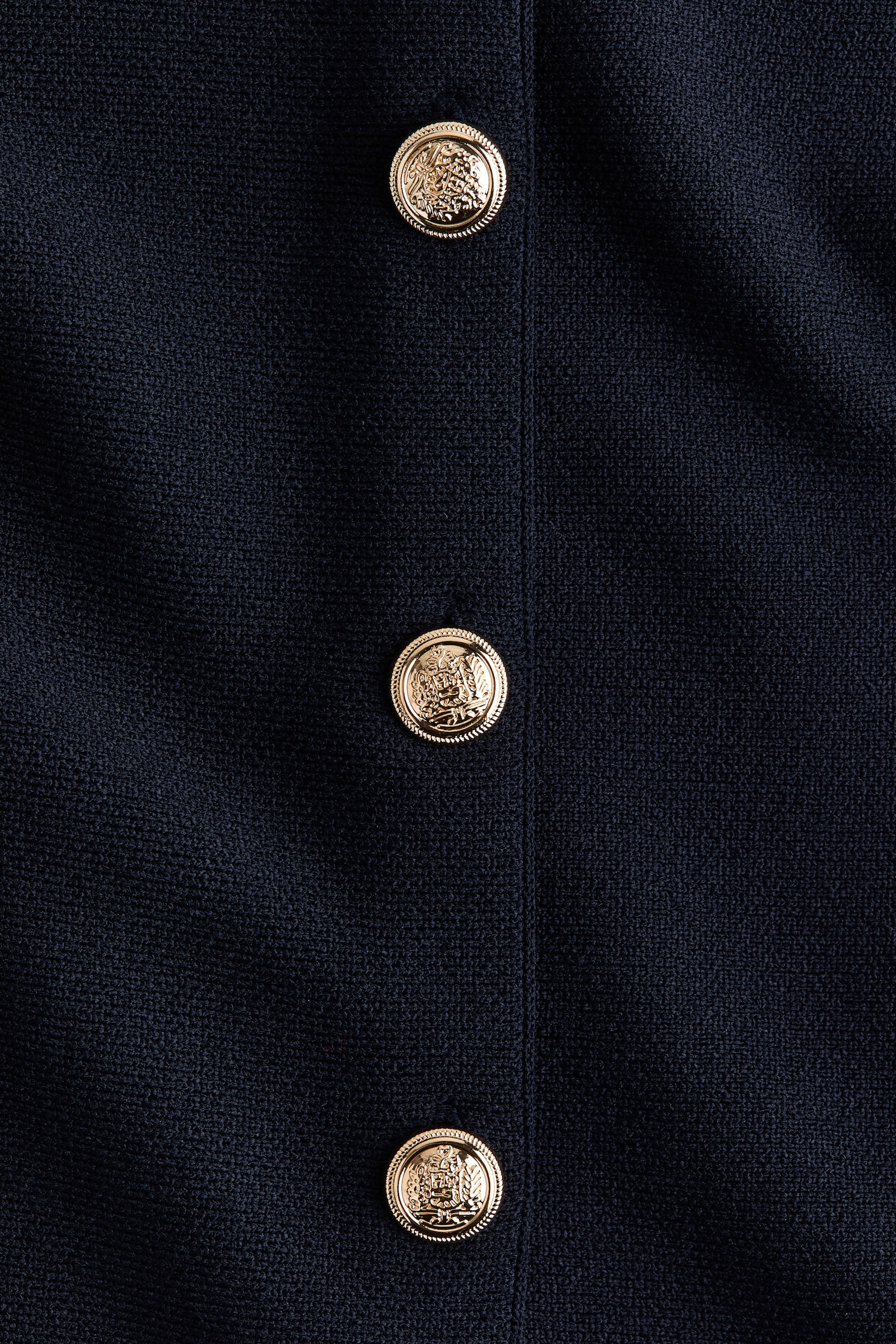 Женский кардиган H&M Fitted Fine-Knit, цвет: Тёмно-синий — фото 6