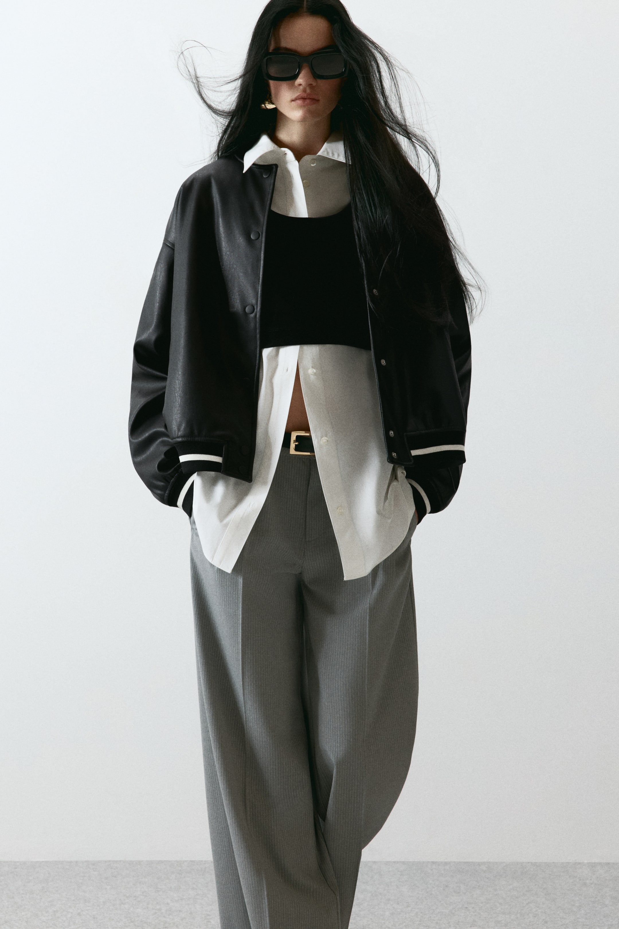 View larger image: Coated bomber jacket - Black - Ladies | H&M IN 1