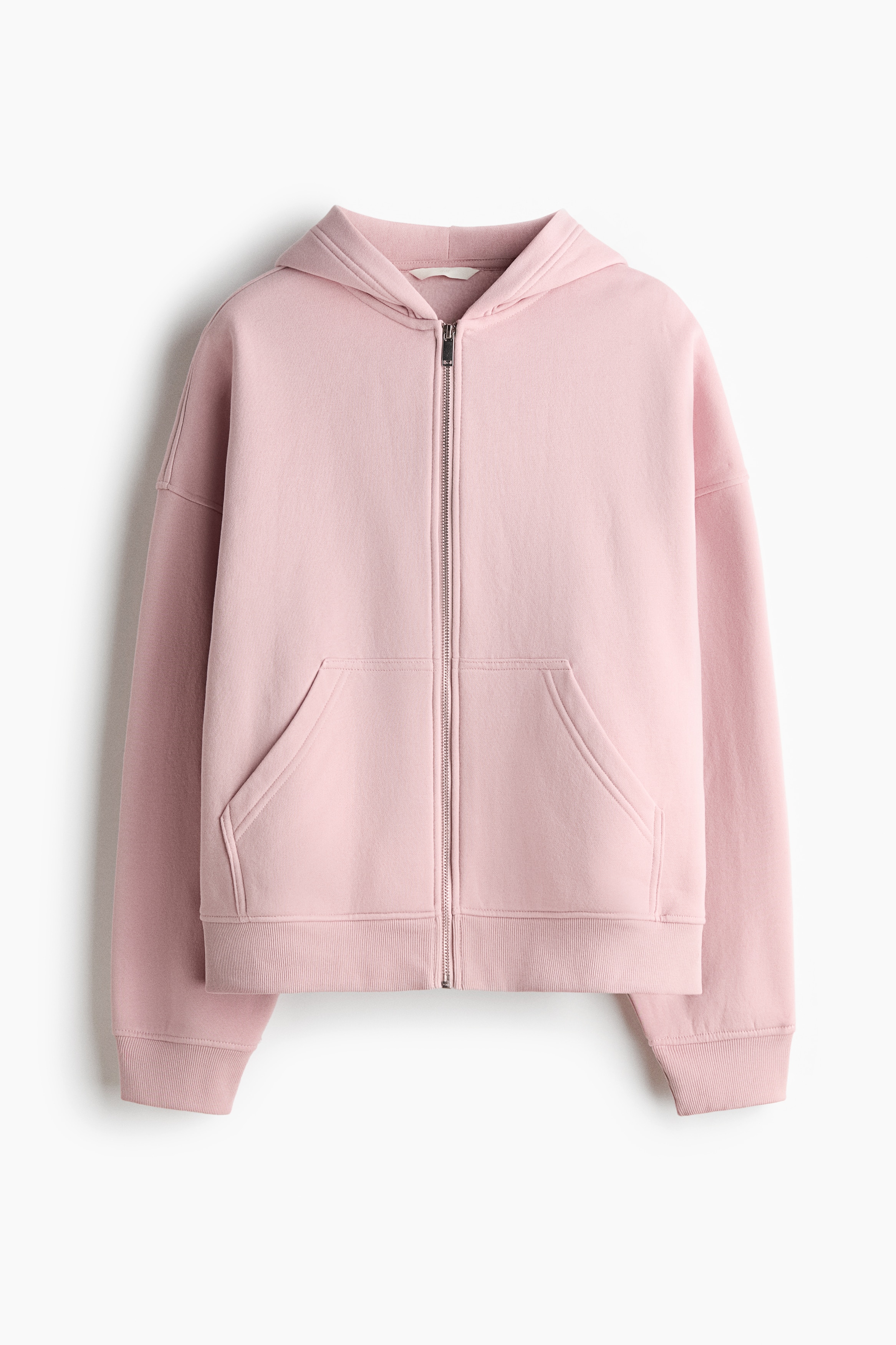 Hooded Jacket - Light pink/Black/Dusty purple melange