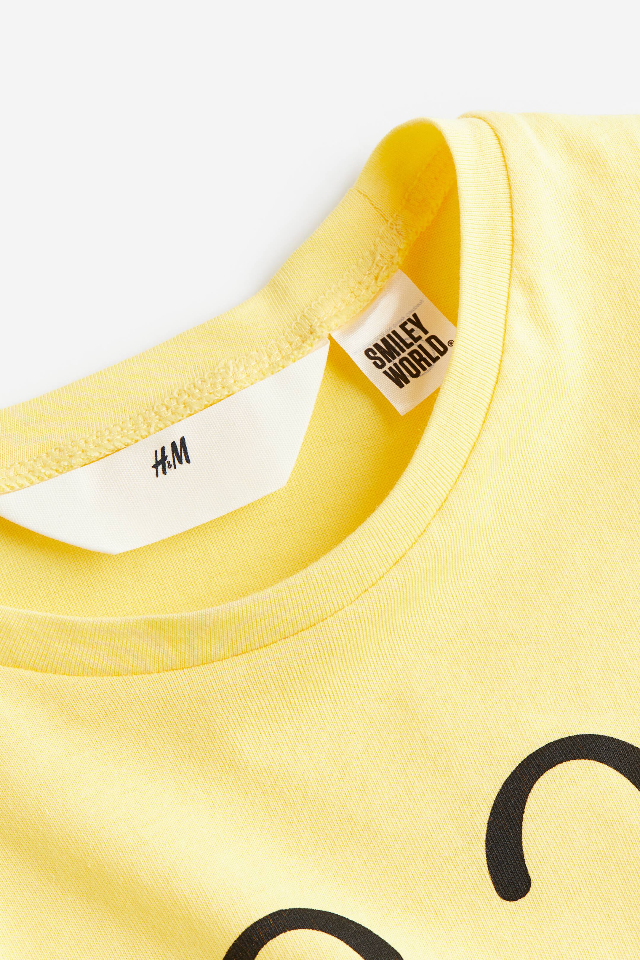 View larger image: Printed T-shirt - Yellow/SmileyWorld® - Kids | H&M 2