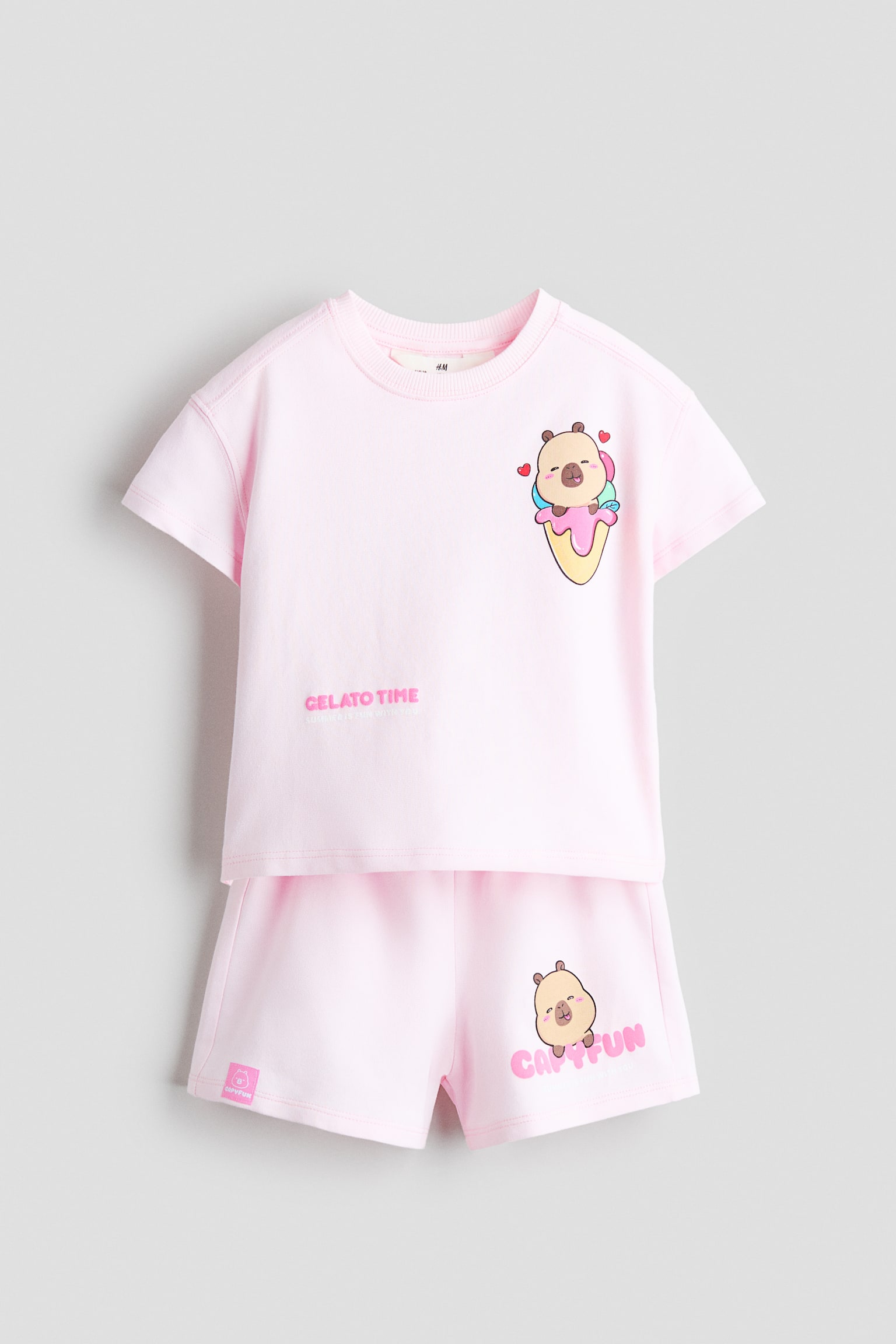 2-Piece Printed Set - Light pink/CapyFun/Lilac/PAW Patrol